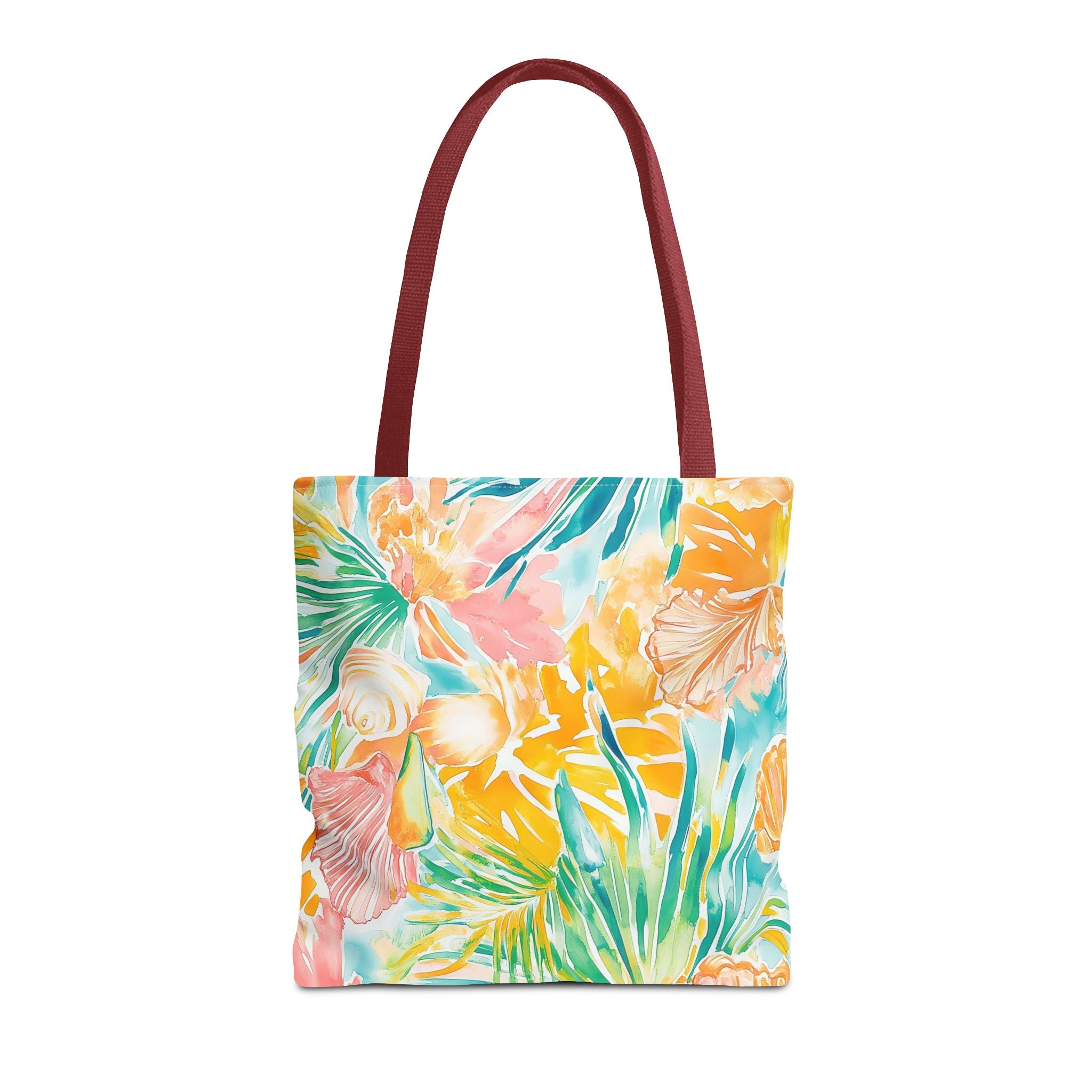 Neon Tropics Floral Tote Bag - Beach Bag, Shopping Tote, Eco-Friendly Gift, Summer Accessories, Unique Handbag