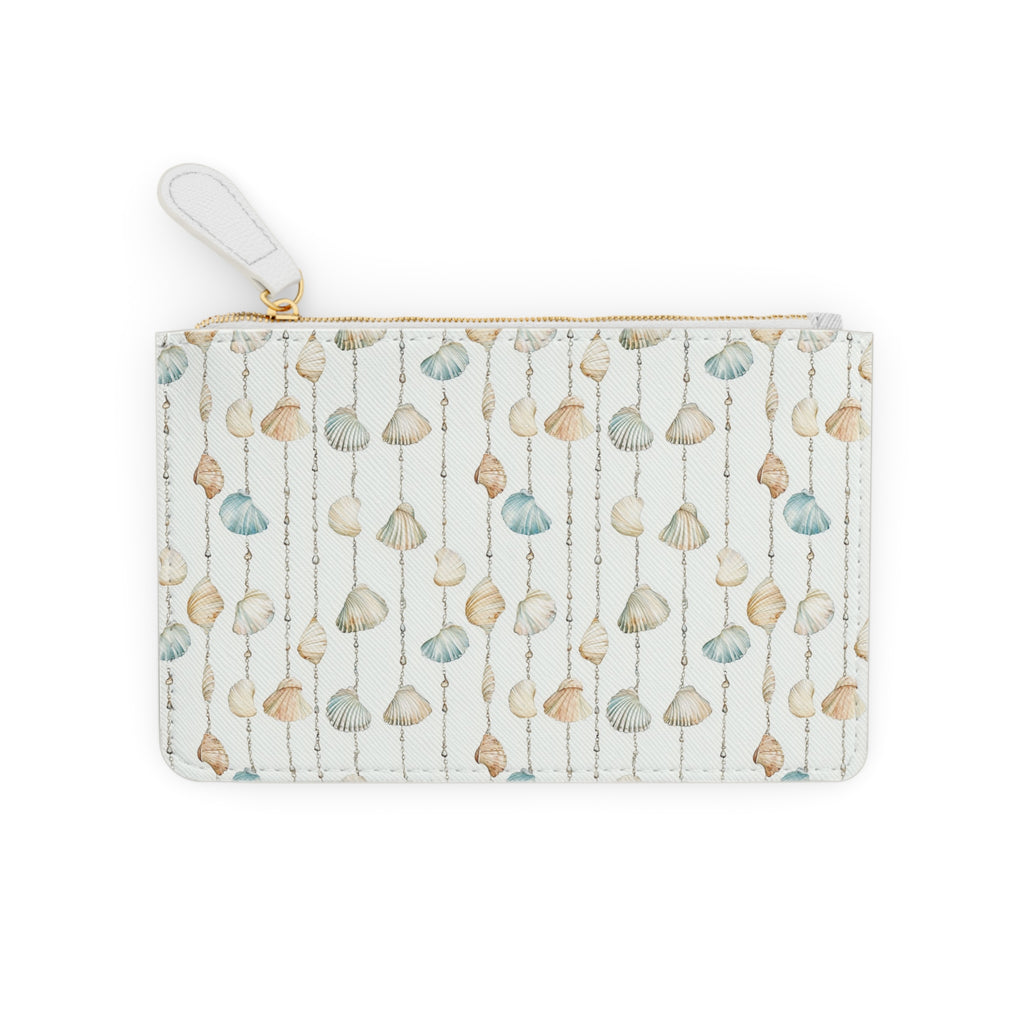 Seashell Lovers Mini Vegan Leather Clutch Bag, Seashell Clutch, Coastal Bag, Gift for her