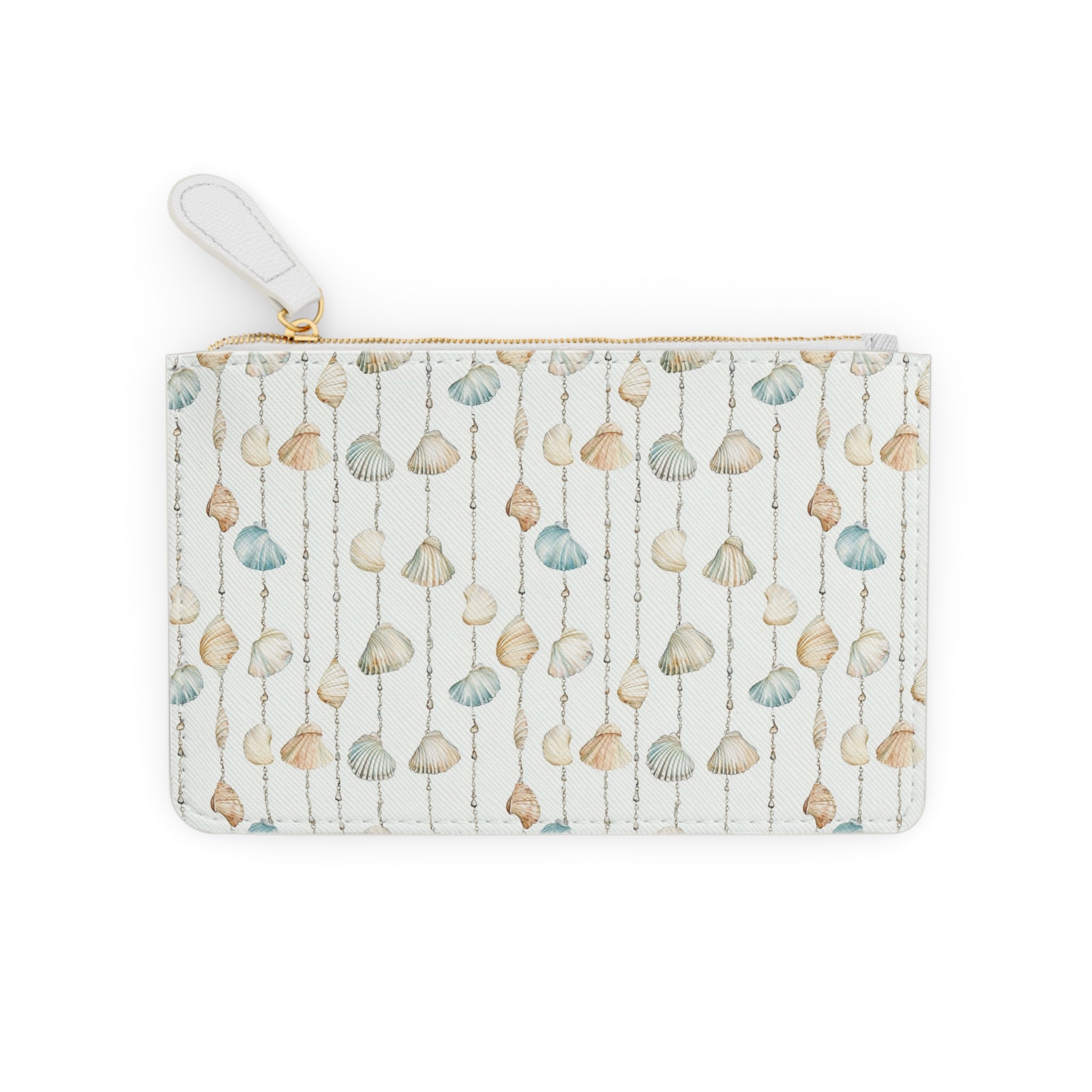 Seashell Lovers Mini Vegan Leather Clutch Bag, Seashell Clutch, Coastal Bag, Gift for her
