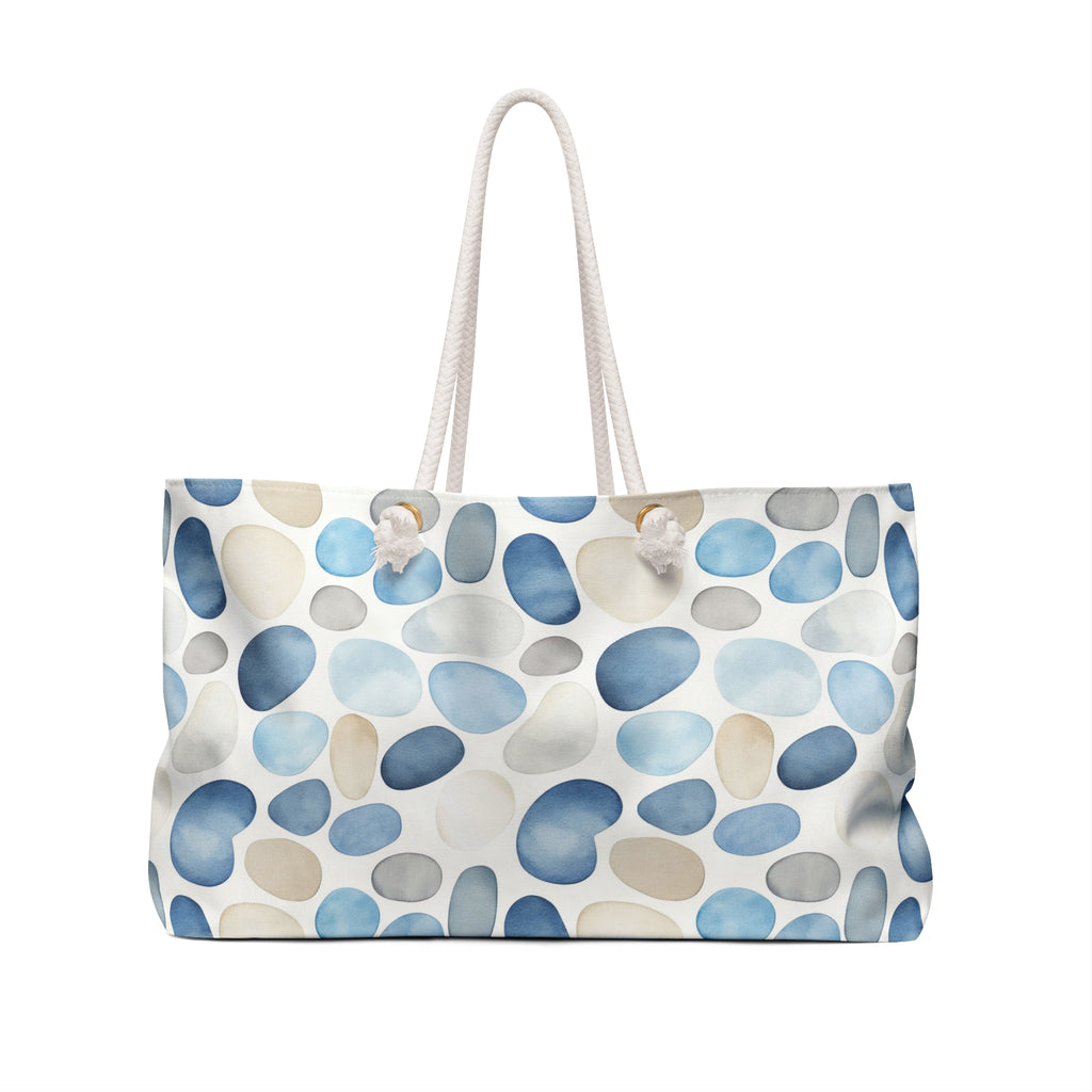Cobblestone Weekender Tote Bag, Beach Bag, Beach Tote, Large tote bag, Vacation Bag, Bridesmaid Gift