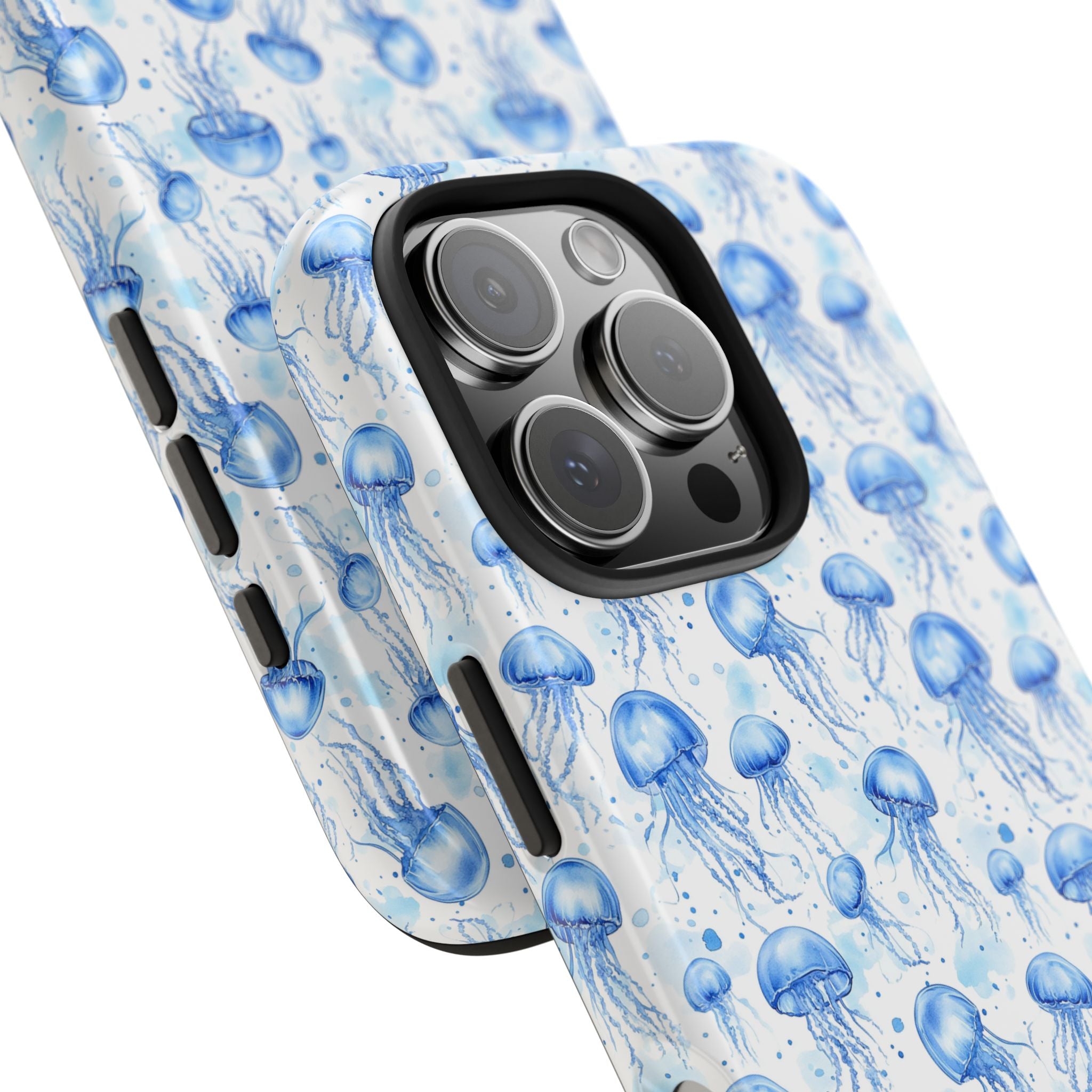 Blue Jellyfish Tough Phone Case | Unique Ocean Vibe | Gift for Marine Lovers, Durable Protection, Trendy Accessories, Beach Theme