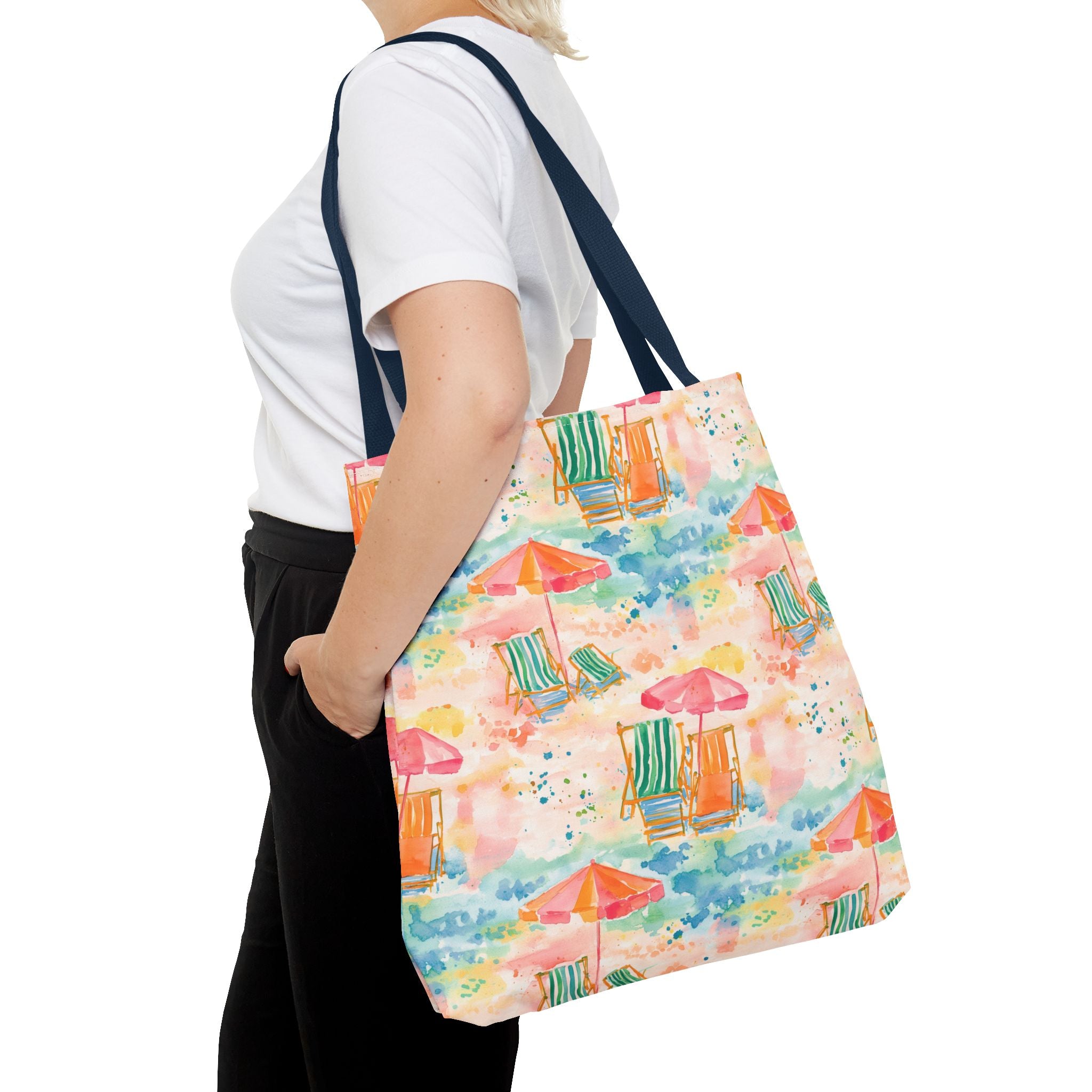 Beach Vibes Tote Bag | Summer Carryall, Vacation Essential, Eco-Friendly Bag, Gift for Her, Travel Organizer
