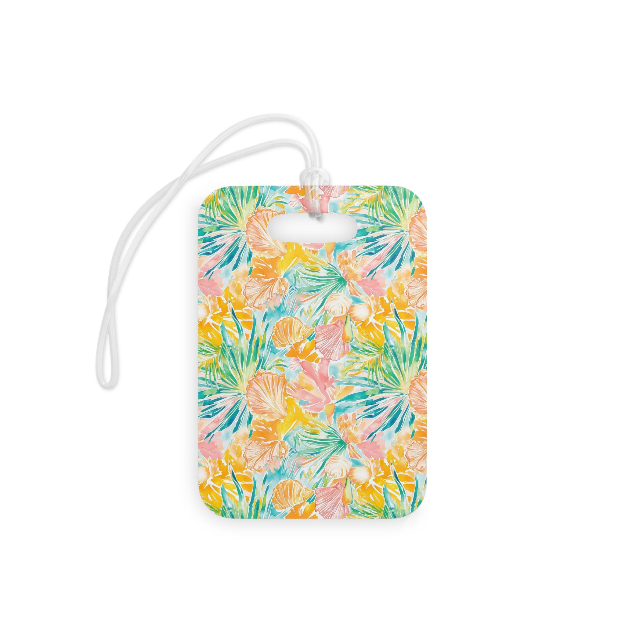 Neon Tropics Luggage Tag, Travel Accessories, Luggage, Vacation must have, Beach Vacation Supplies