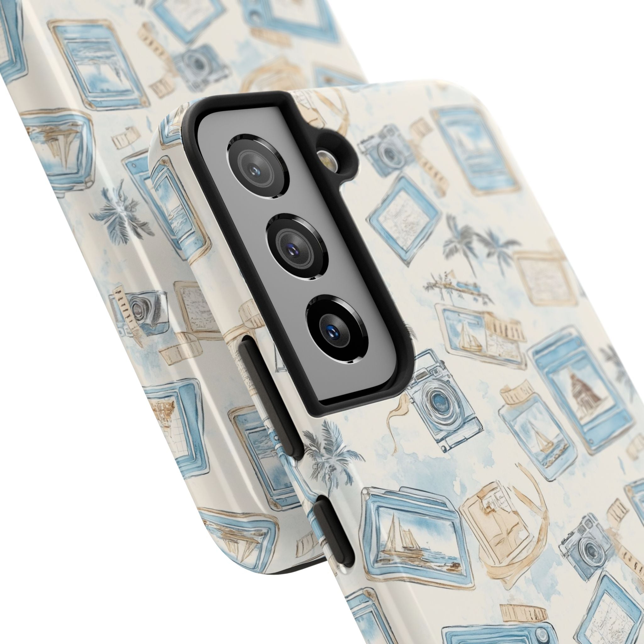Vintage Vacay- Tough Phone Case - Tropical Vintage Camera Design