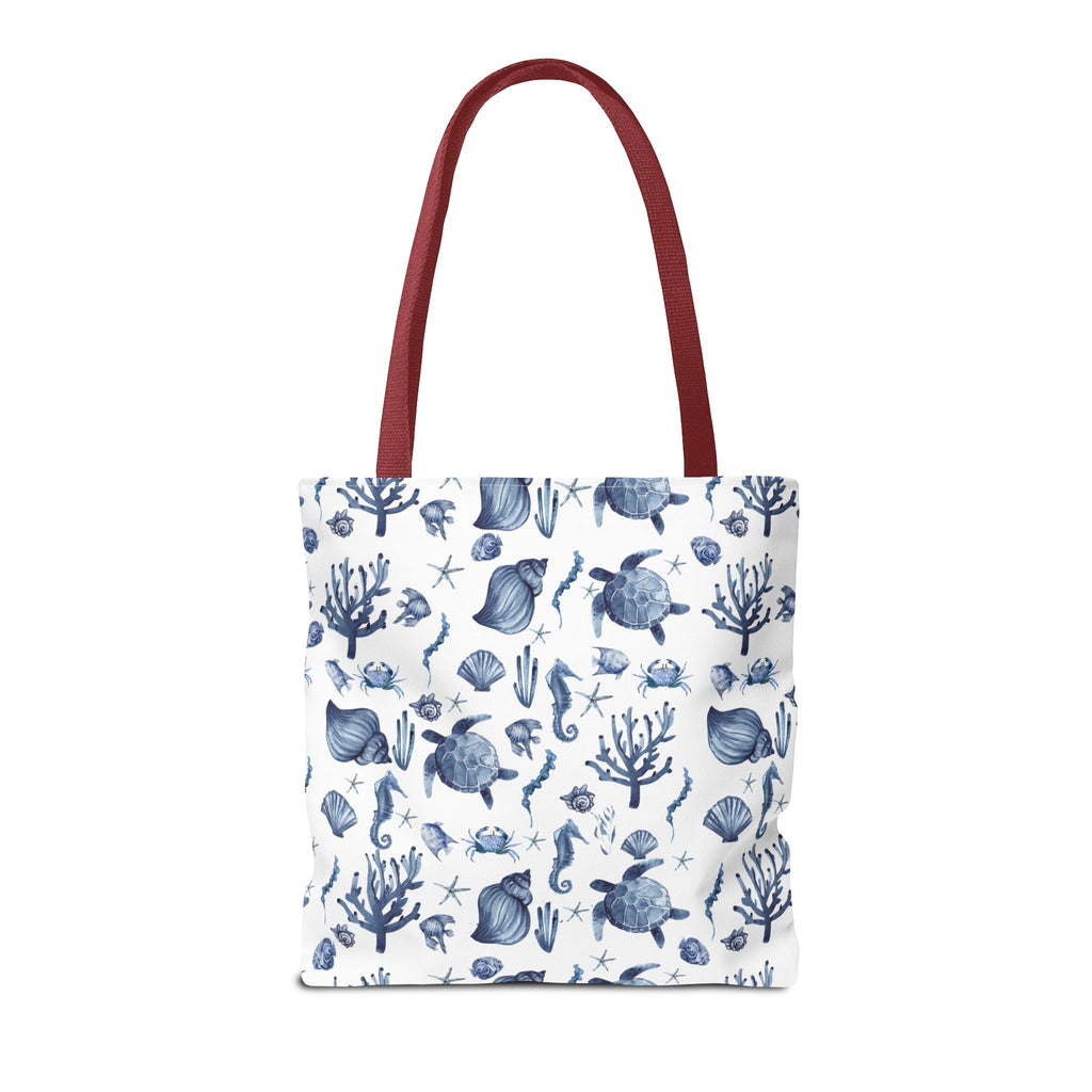 Deep Blue Sea - Coastal fish Dreams Tote Bag, Ocean-Inspired Beach Bag, Nautical Gift for Her, Summer Essentials, Travel Tote, Marine Animal Design