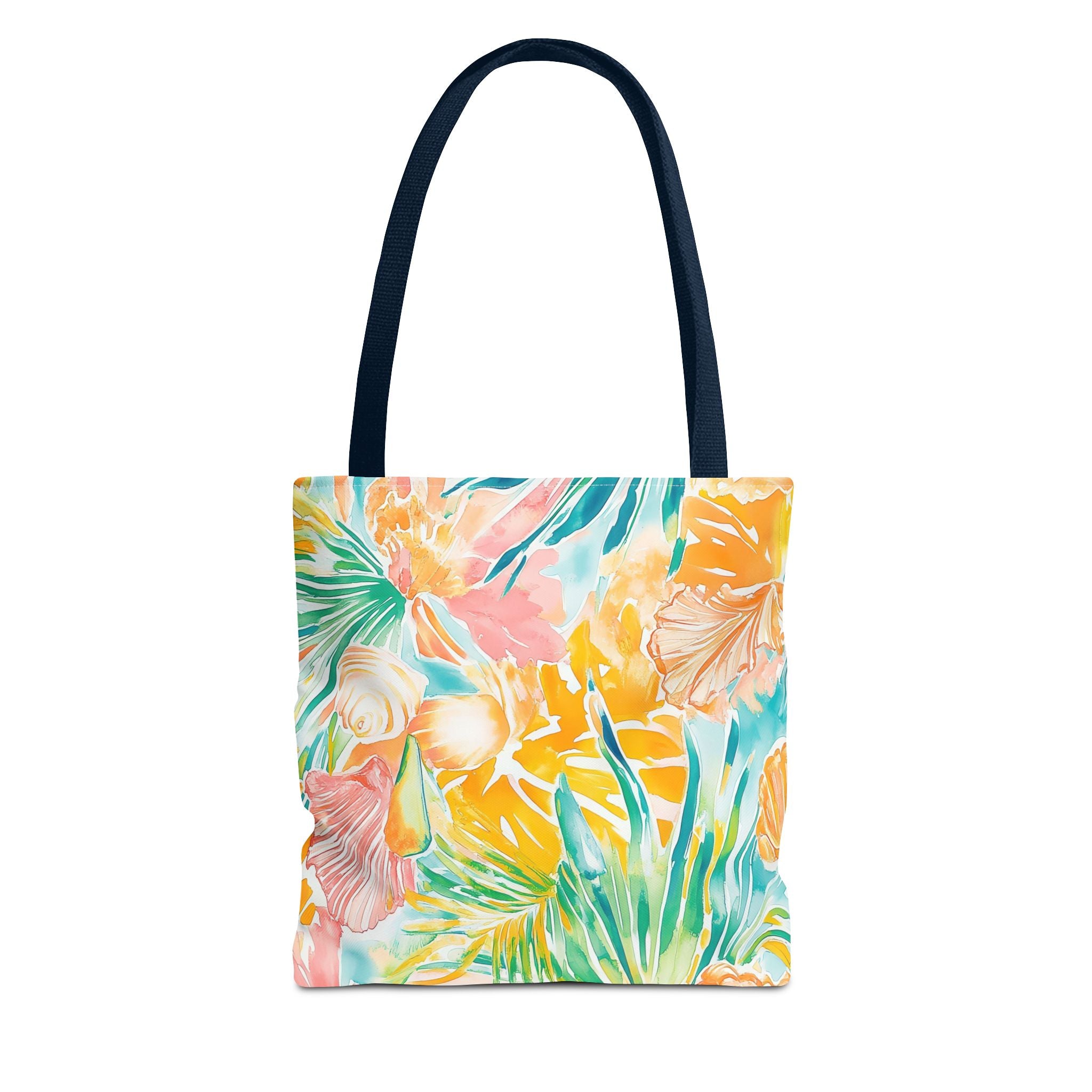 Neon Tropics Floral Tote Bag - Beach Bag, Shopping Tote, Eco-Friendly Gift, Summer Accessories, Unique Handbag