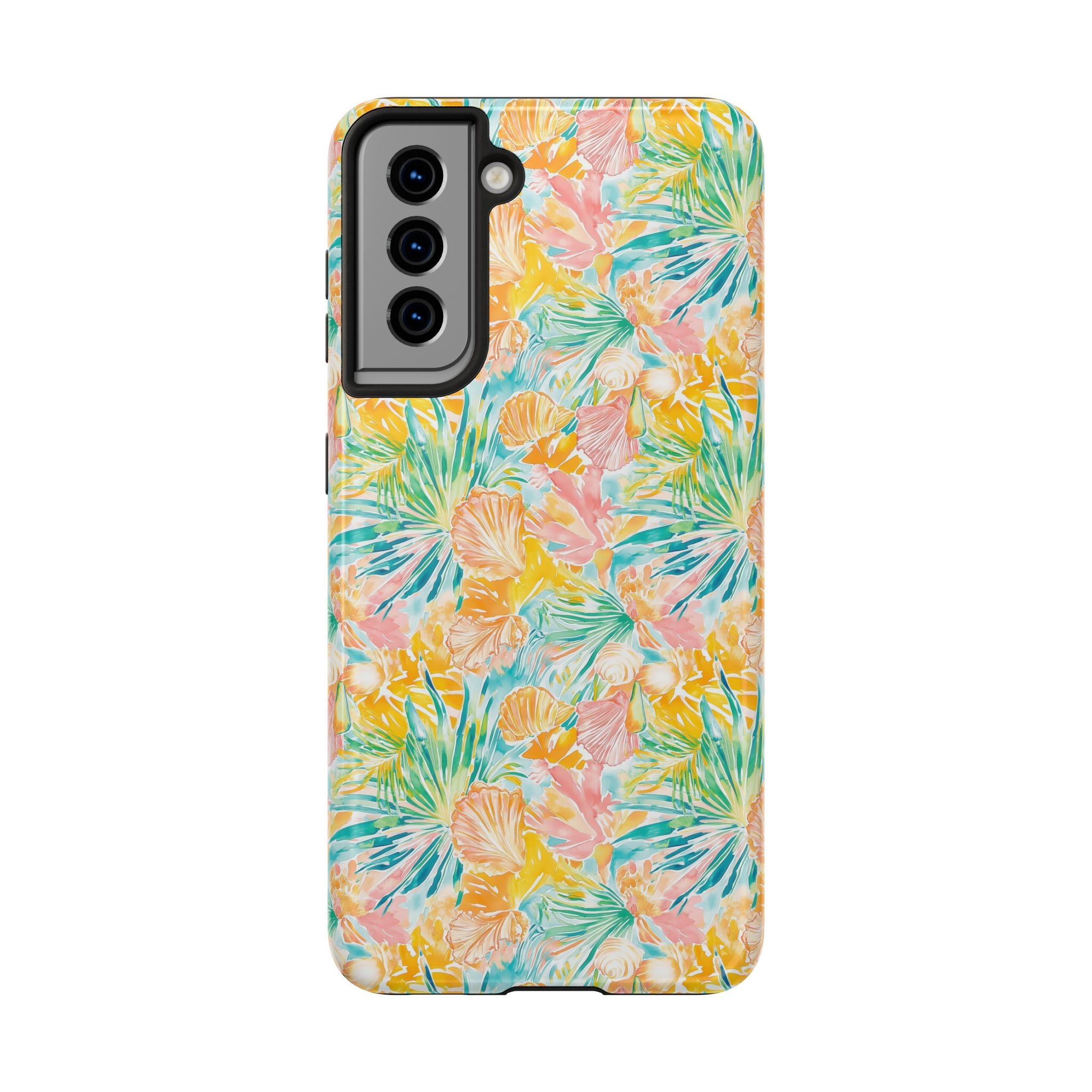 Neon Tropics- Tough Phone Cases, Floral Phone Covers, Summer Accessories, Stylish Phone Protection, Gifts for Her