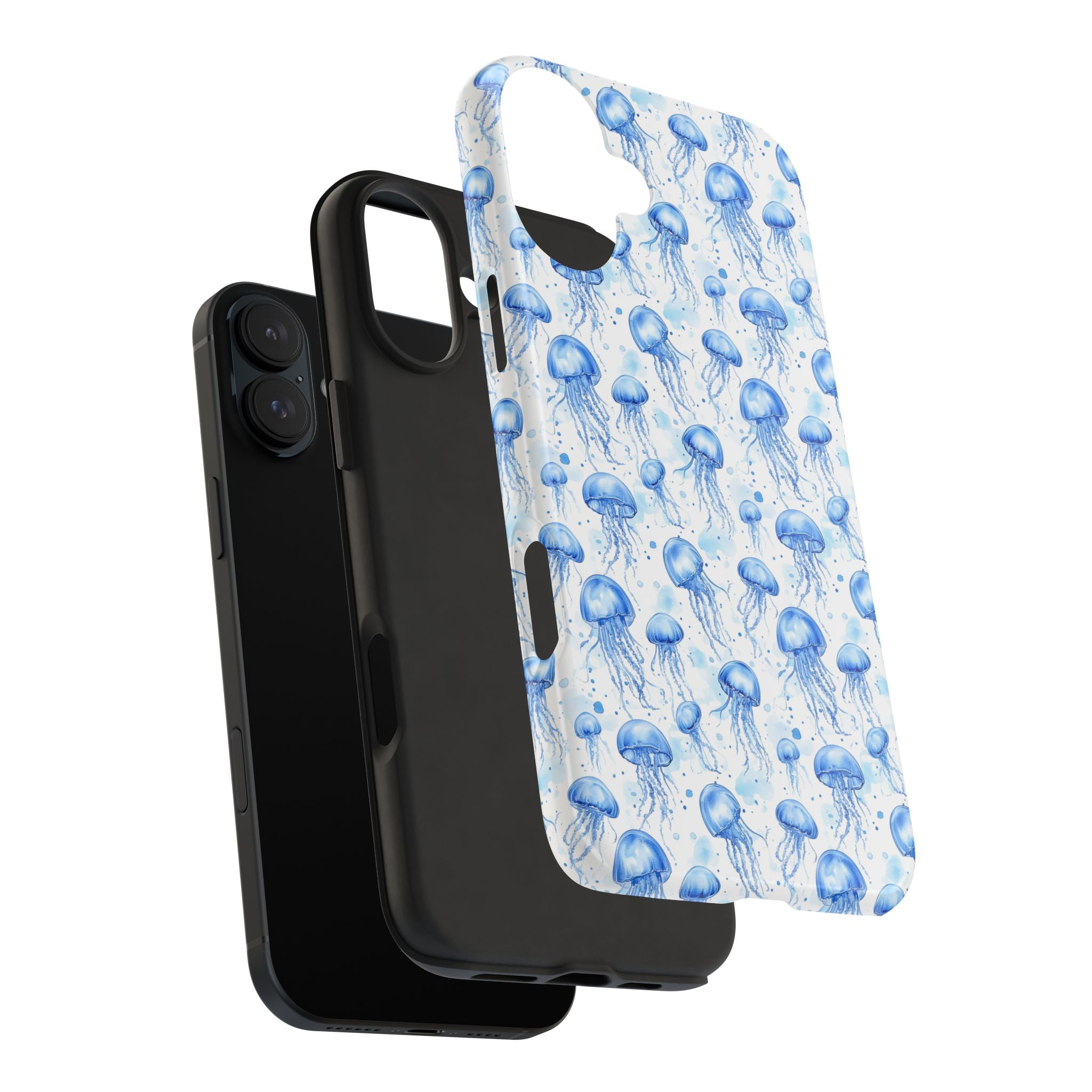 Blue Jellyfish Tough Phone Case | Unique Ocean Vibe | Gift for Marine Lovers, Durable Protection, Trendy Accessories, Beach Theme