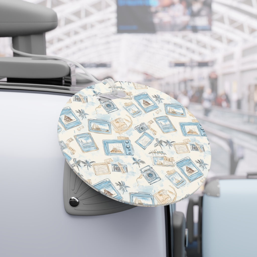 Vintage Vacay Luggage Tag, Travel Accessories, Luggage, Vacation must have, Beach Vacation Supplies