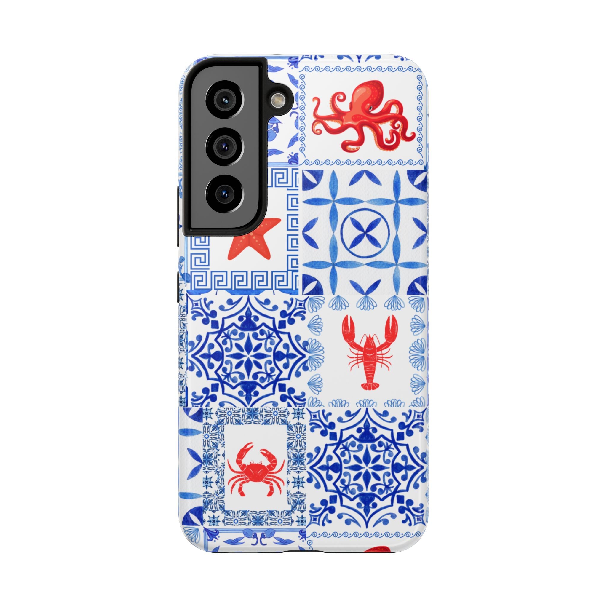 Greek Sea- Coastal Chic Phone Case - Nautical Sea Life Design, Marine Themed Tough Case, Ocean Lover Gift, Beach Decor, Summer Vibes