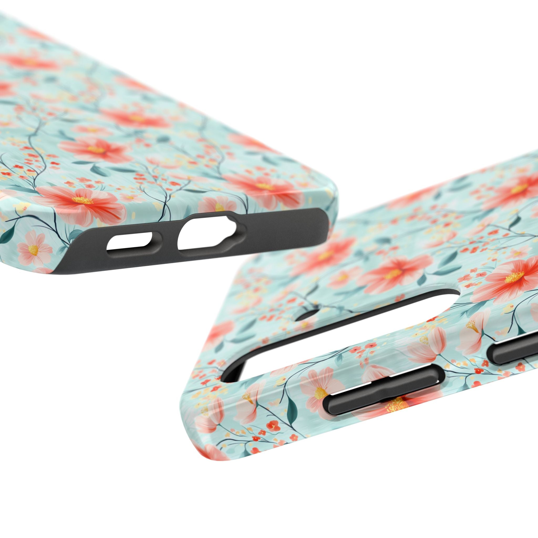 Teal Daisy- Floral Tough Phone Cases, Durable Phone Cover, Stylish Cell Phone Case, Protective Case for Women, Gift for Flower Lovers