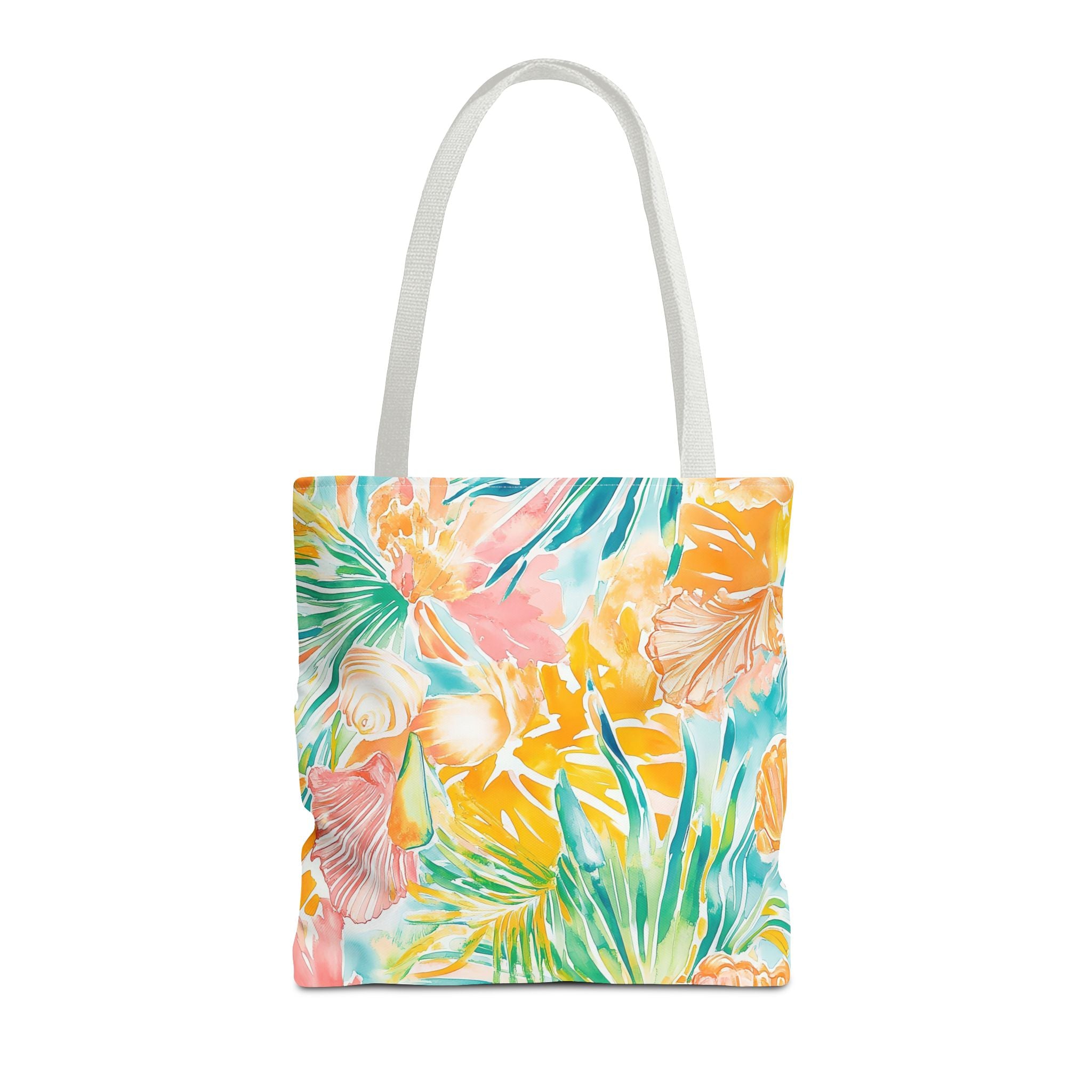 Neon Tropics Floral Tote Bag - Beach Bag, Shopping Tote, Eco-Friendly Gift, Summer Accessories, Unique Handbag