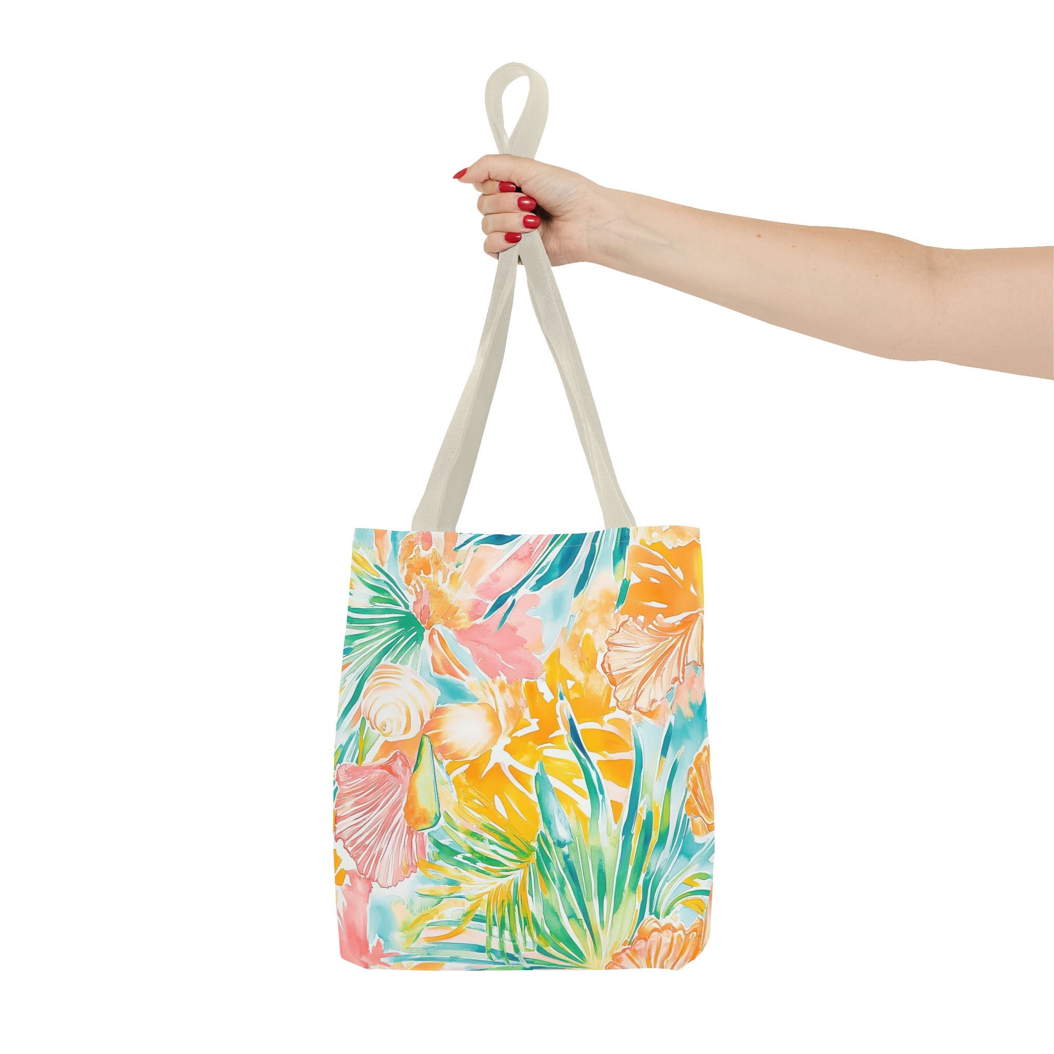 Neon Tropics Floral Tote Bag - Beach Bag, Shopping Tote, Eco-Friendly Gift, Summer Accessories, Unique Handbag