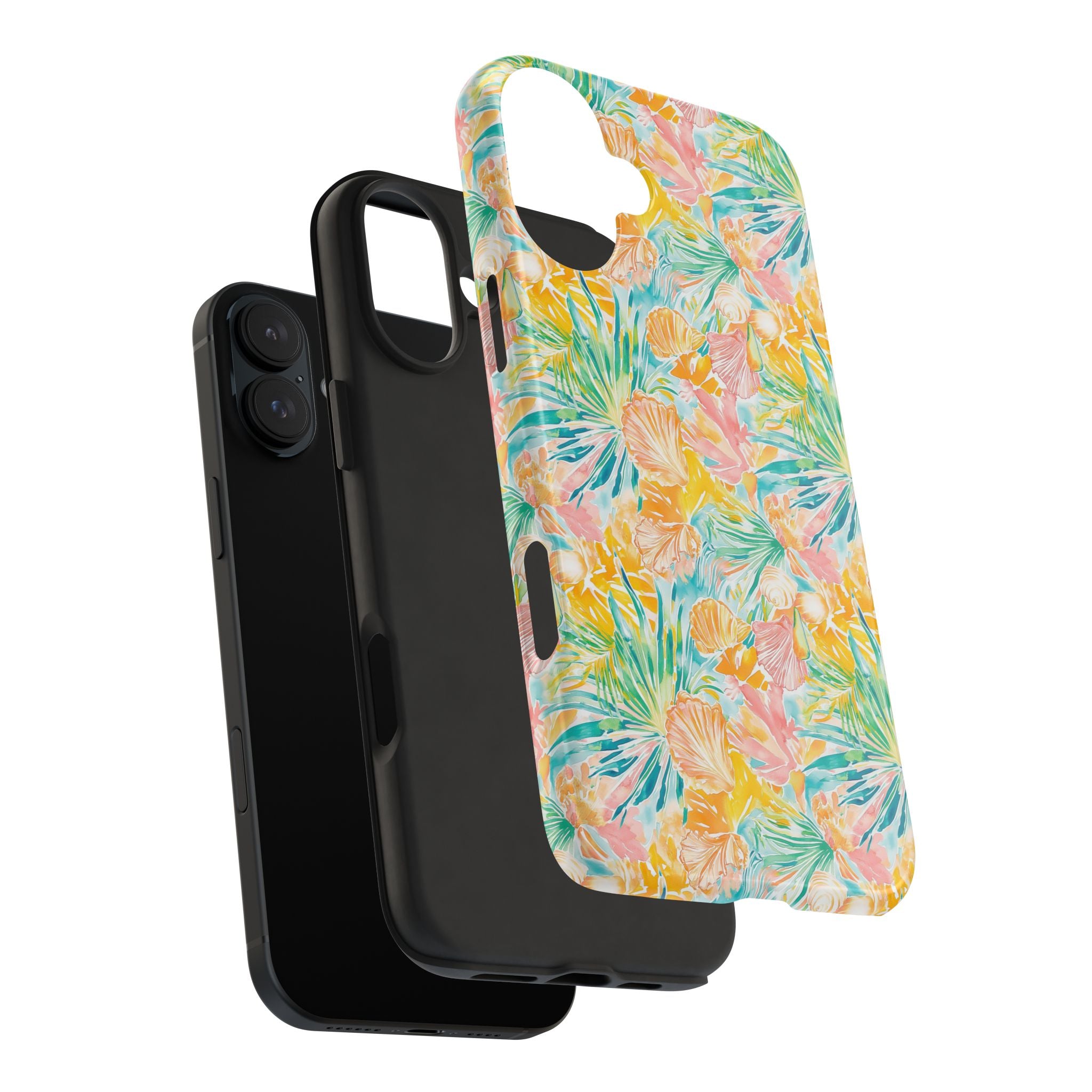 Neon Tropics- Tough Phone Cases, Floral Phone Covers, Summer Accessories, Stylish Phone Protection, Gifts for Her