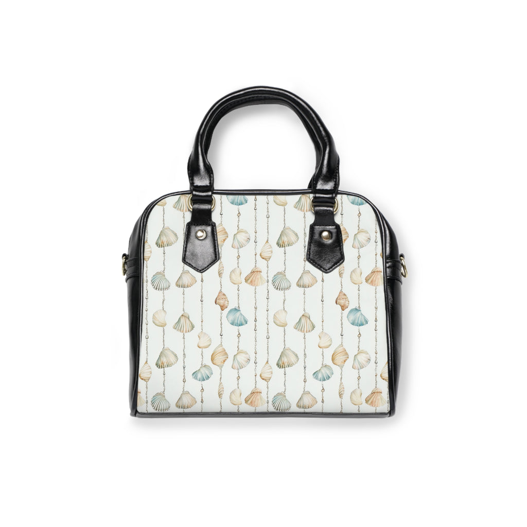 Seashell Lover- Elegant Seashells Shoulder Handbag, Stylish Tote, Beach Bag, Summer Accessory, Gift for Her, Everyday Purse