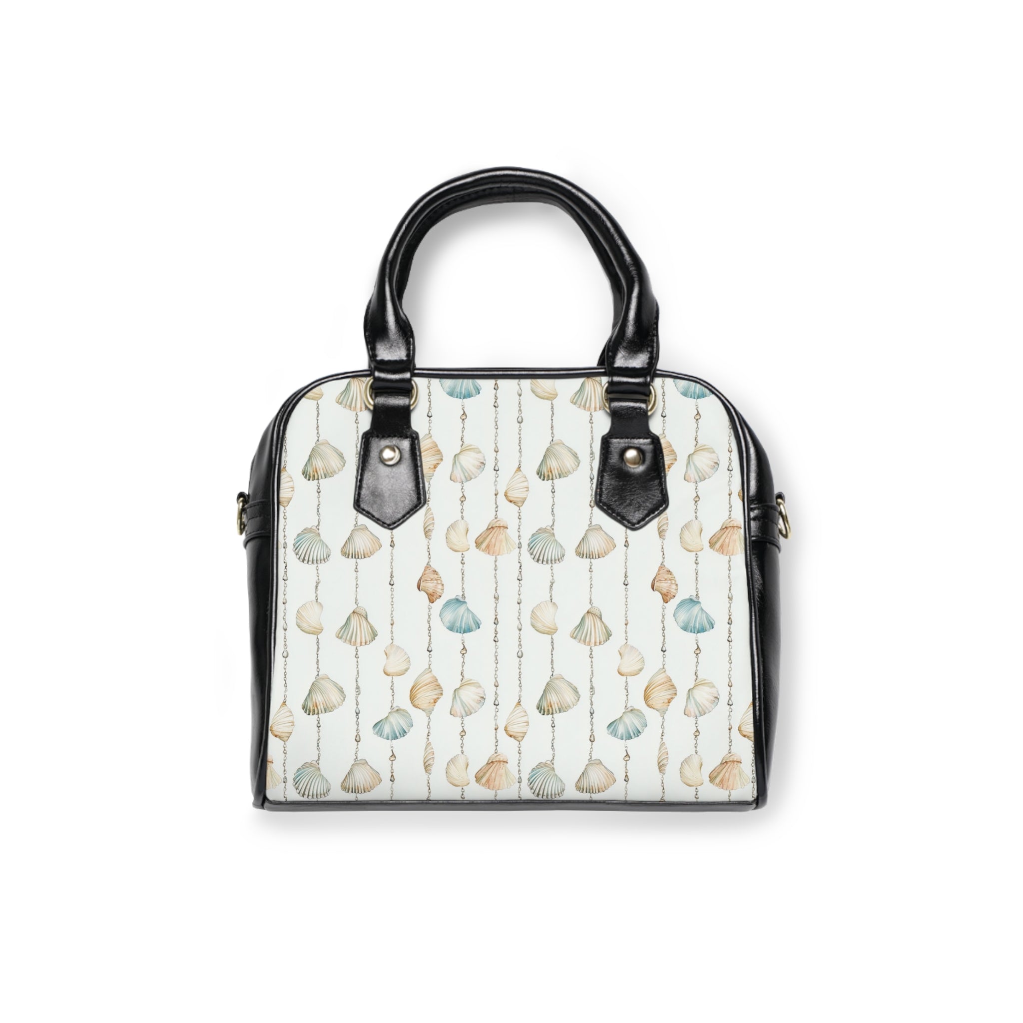 Seashell Lover- Elegant Seashells Shoulder Handbag, Stylish Tote, Beach Bag, Summer Accessory, Gift for Her, Everyday Purse