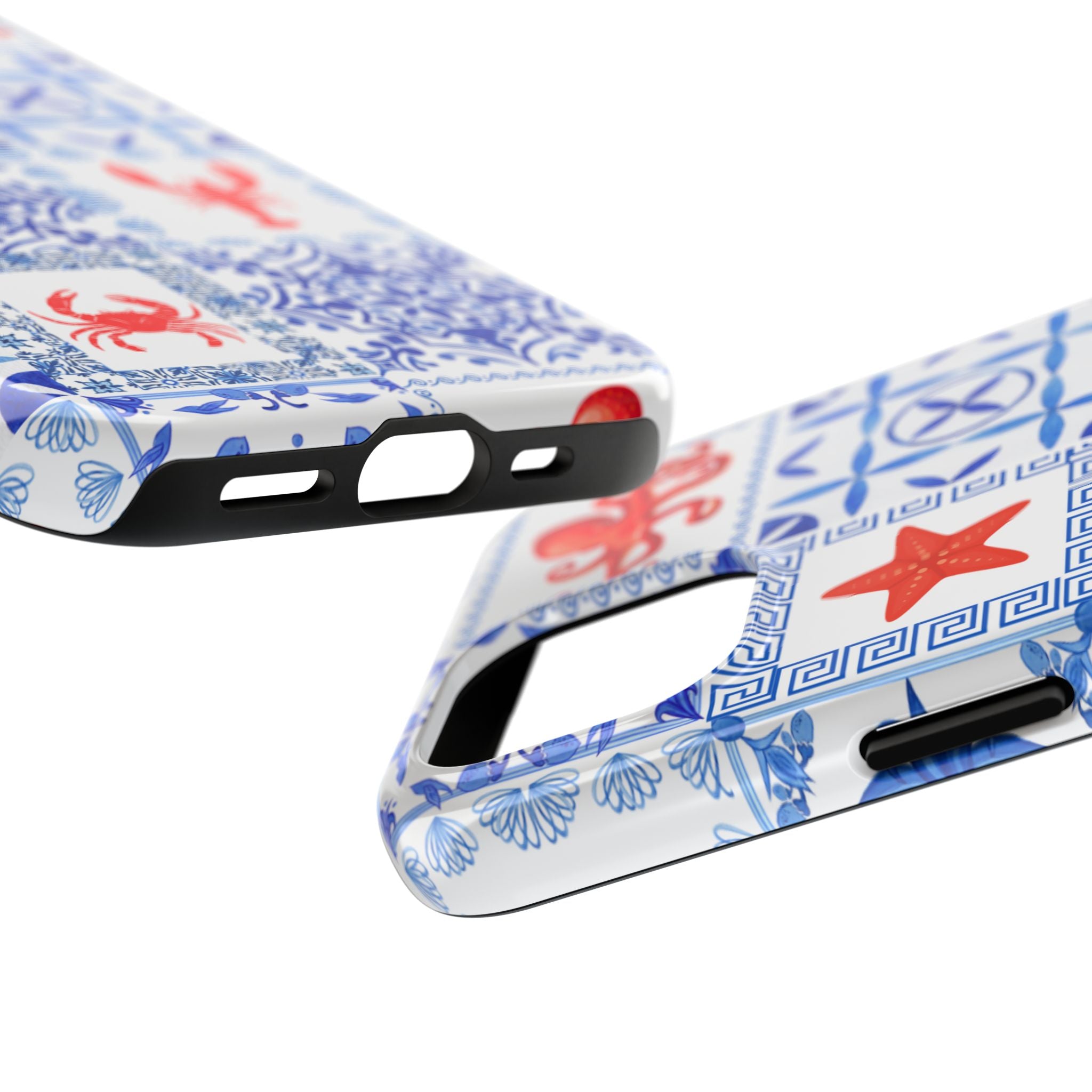 Greek Sea- Coastal Chic Phone Case - Nautical Sea Life Design, Marine Themed Tough Case, Ocean Lover Gift, Beach Decor, Summer Vibes
