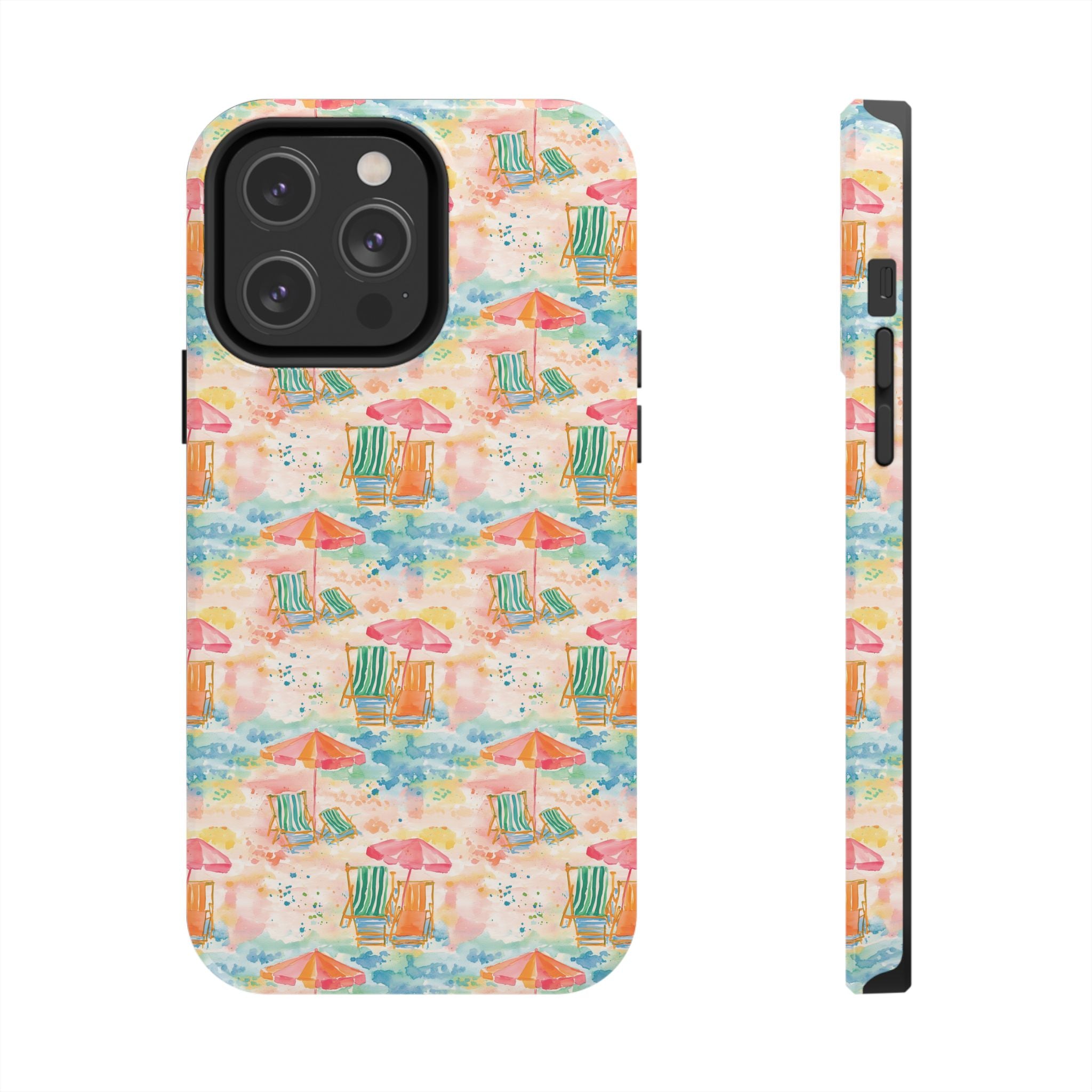 Beach Vibes - Colorful Beach Scene Tough Phone Cases | Summer Vibes, Beach Lover Gift, Durable Case, Phone Accessories, Fun Design