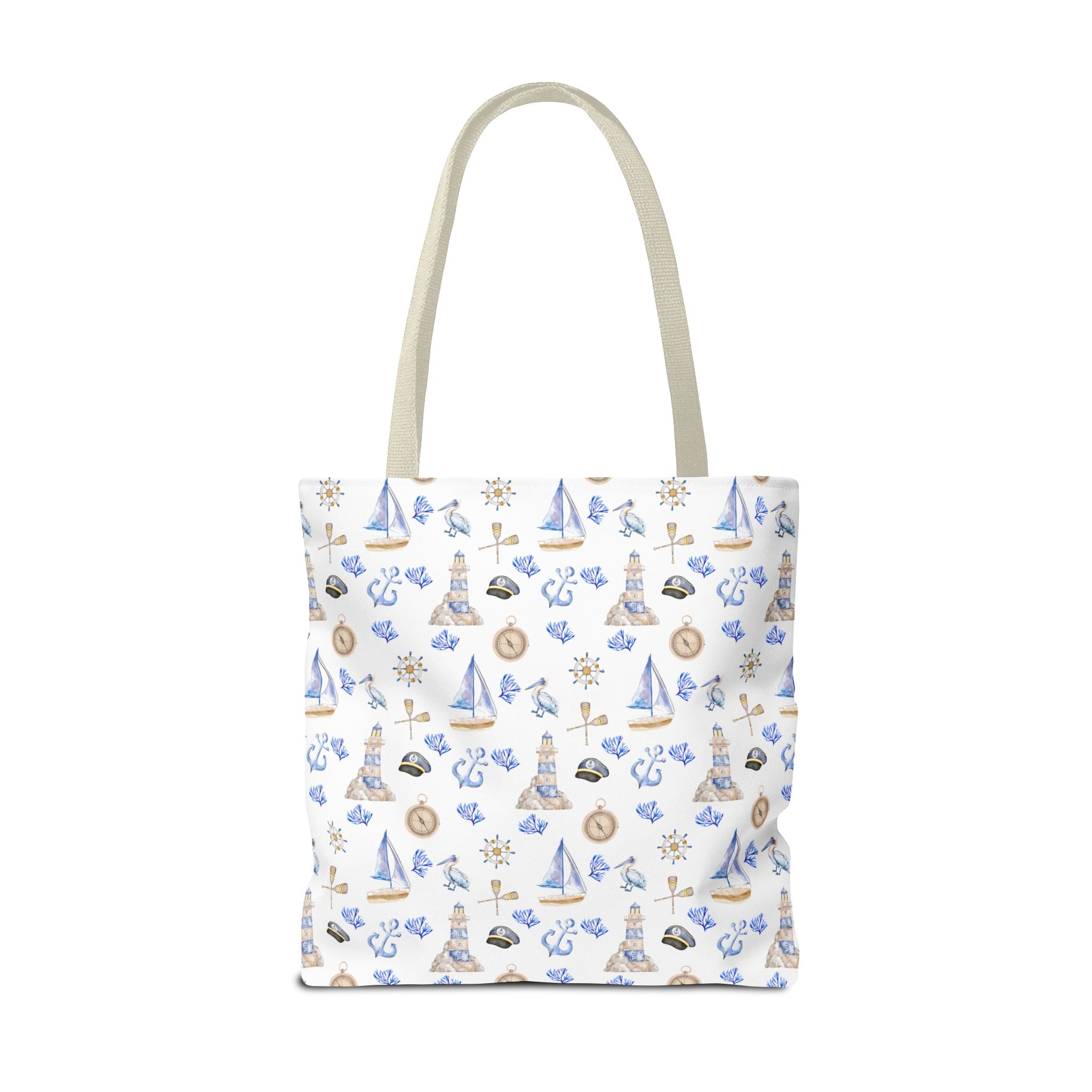 Sail Away - Nautical Themed Tote Bag, Beach Bag, Sailor Tote, Summer Essentials, Gift for Sea Lovers, Travel Bag