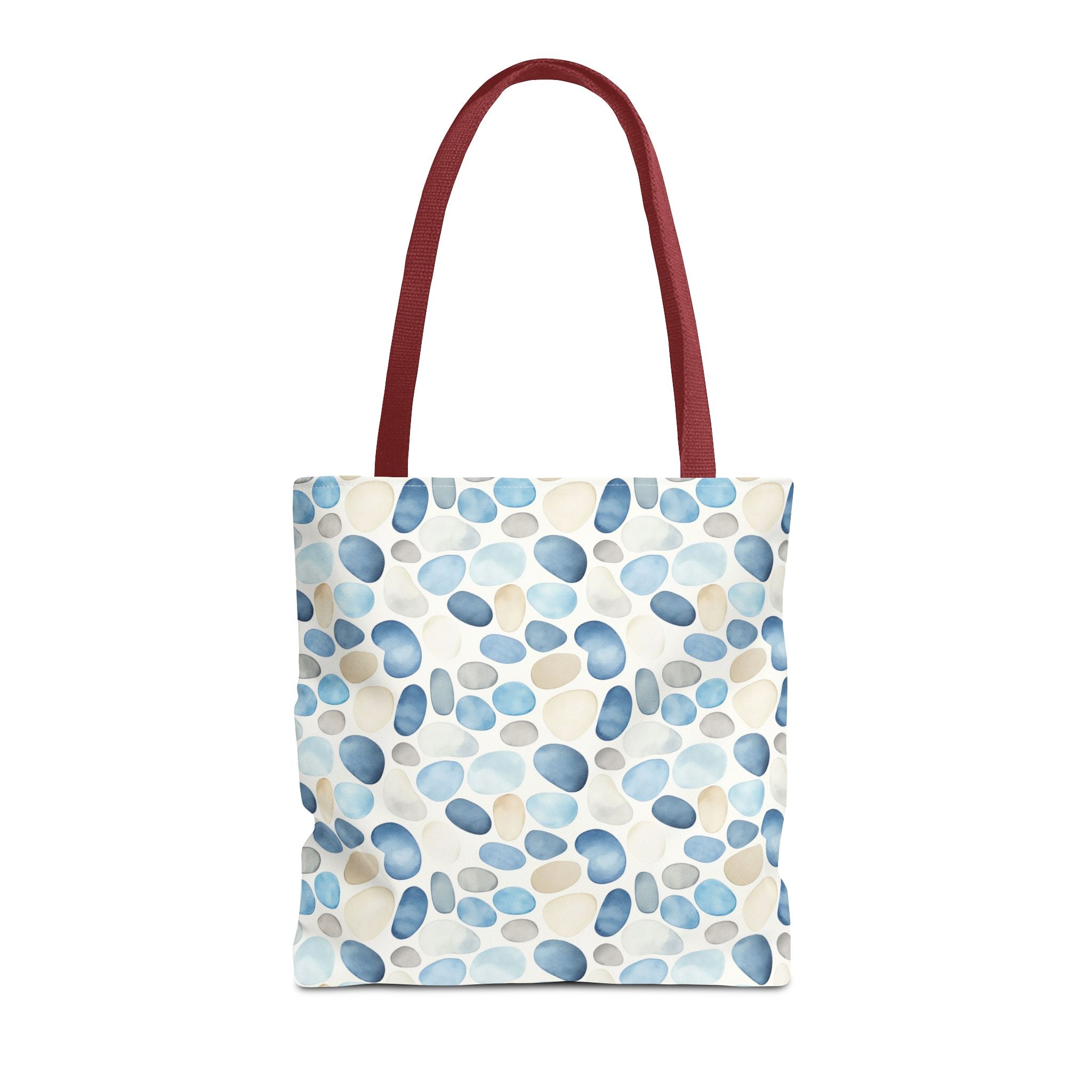 Cobble stone- Tote Bag with Blue Pebble Design | Beach Bag, Grocery Tote, Shopping Bag, Gift Bag, Eco-Friendly Tote