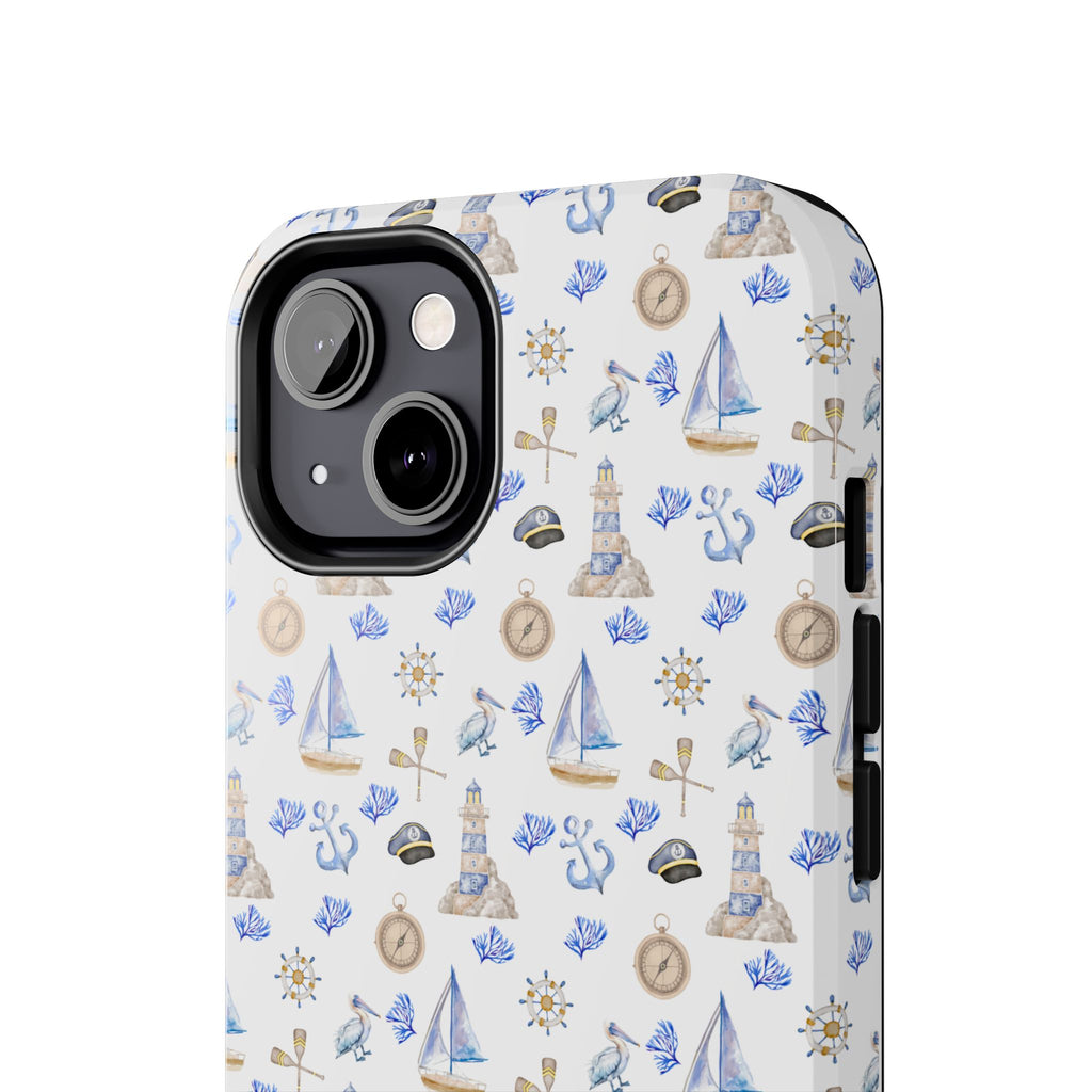 Sail Away- Nautical Phone Case - Tough Sea Adventure Phone Cover, Gifts for Beach Lovers, Summer Decor, Ocean-Inspired Protection