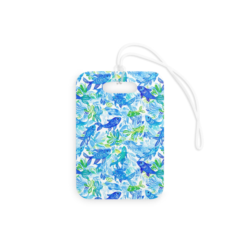 Vibrant Fish Luggage Tag, Travel Accessories, Luggage, Vacation must have, Beach Vacation Supplies