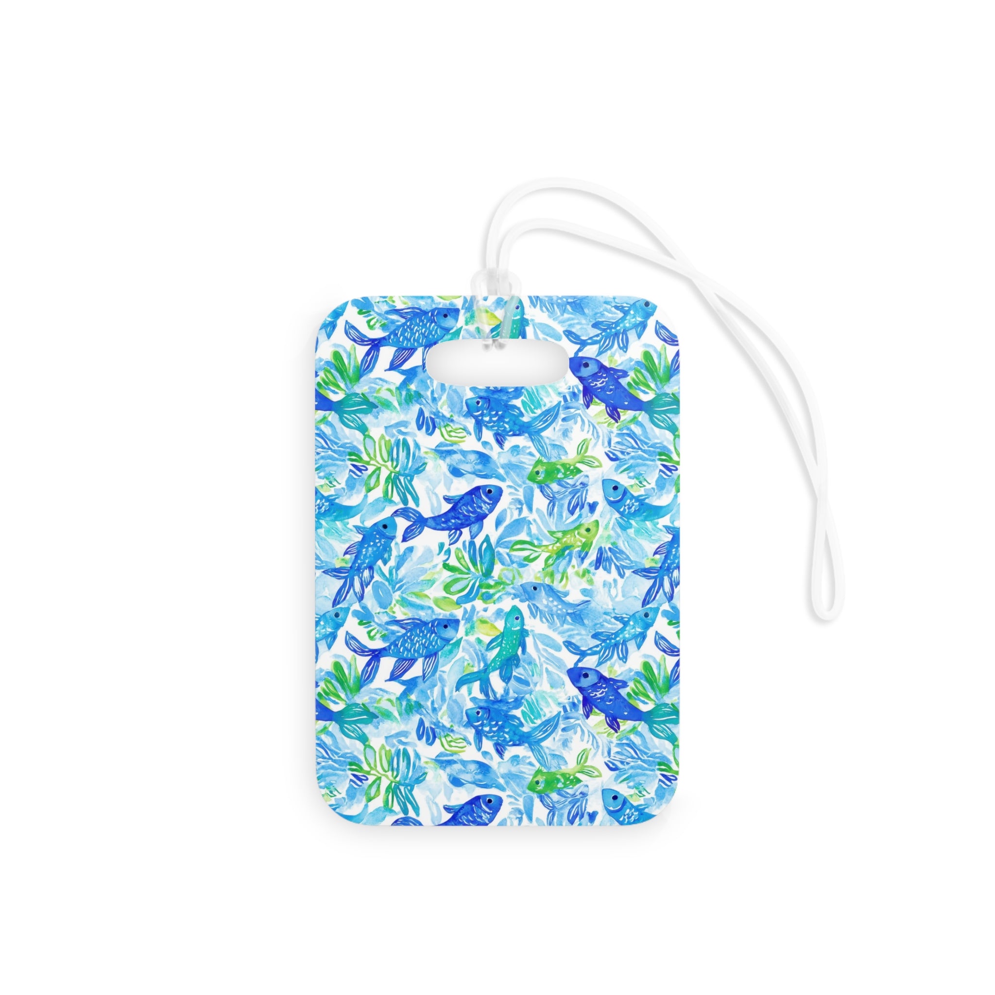 Vibrant Fish Luggage Tag, Travel Accessories, Luggage, Vacation must have, Beach Vacation Supplies