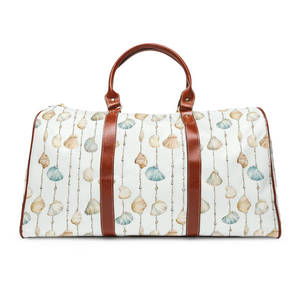 Seashell Lover - Beach-Inspired Waterproof Travel Bag, Perfect for Vacations, Weekend Getaways, or Gym Use, Nautical Style, Gift for Travelers