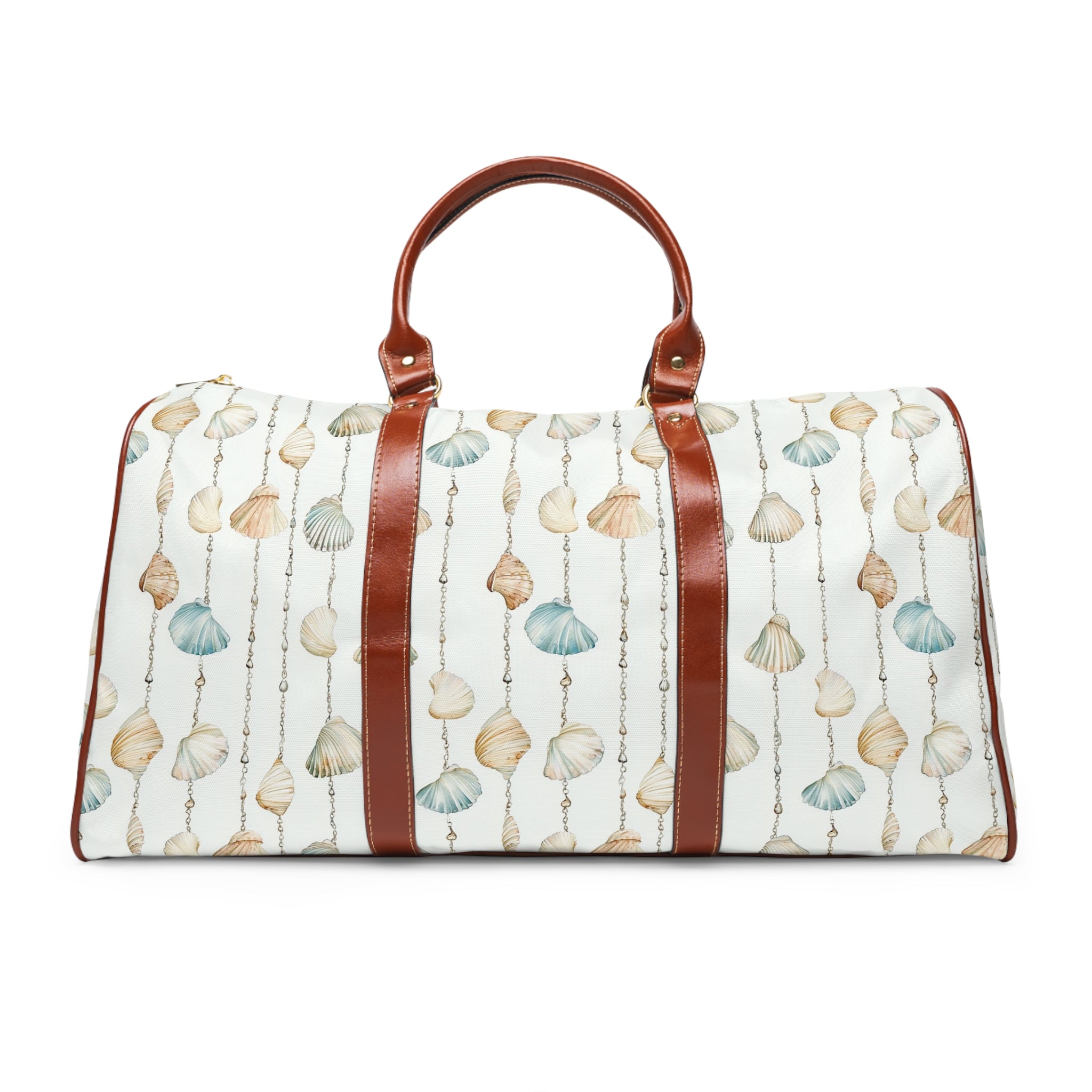 Seashell Lover - Beach-Inspired Waterproof Travel Bag, Perfect for Vacations, Weekend Getaways, or Gym Use, Nautical Style, Gift for Travelers