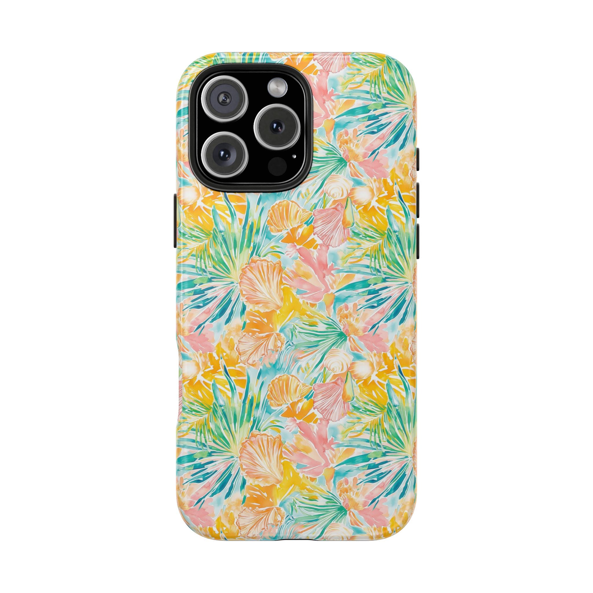 Neon Tropics- Tough Phone Cases, Floral Phone Covers, Summer Accessories, Stylish Phone Protection, Gifts for Her