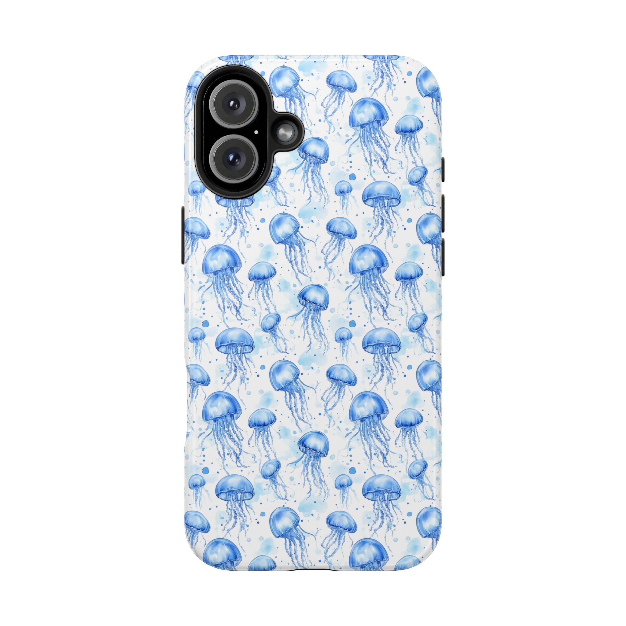 Blue Jellyfish Tough Phone Case | Unique Ocean Vibe | Gift for Marine Lovers, Durable Protection, Trendy Accessories, Beach Theme