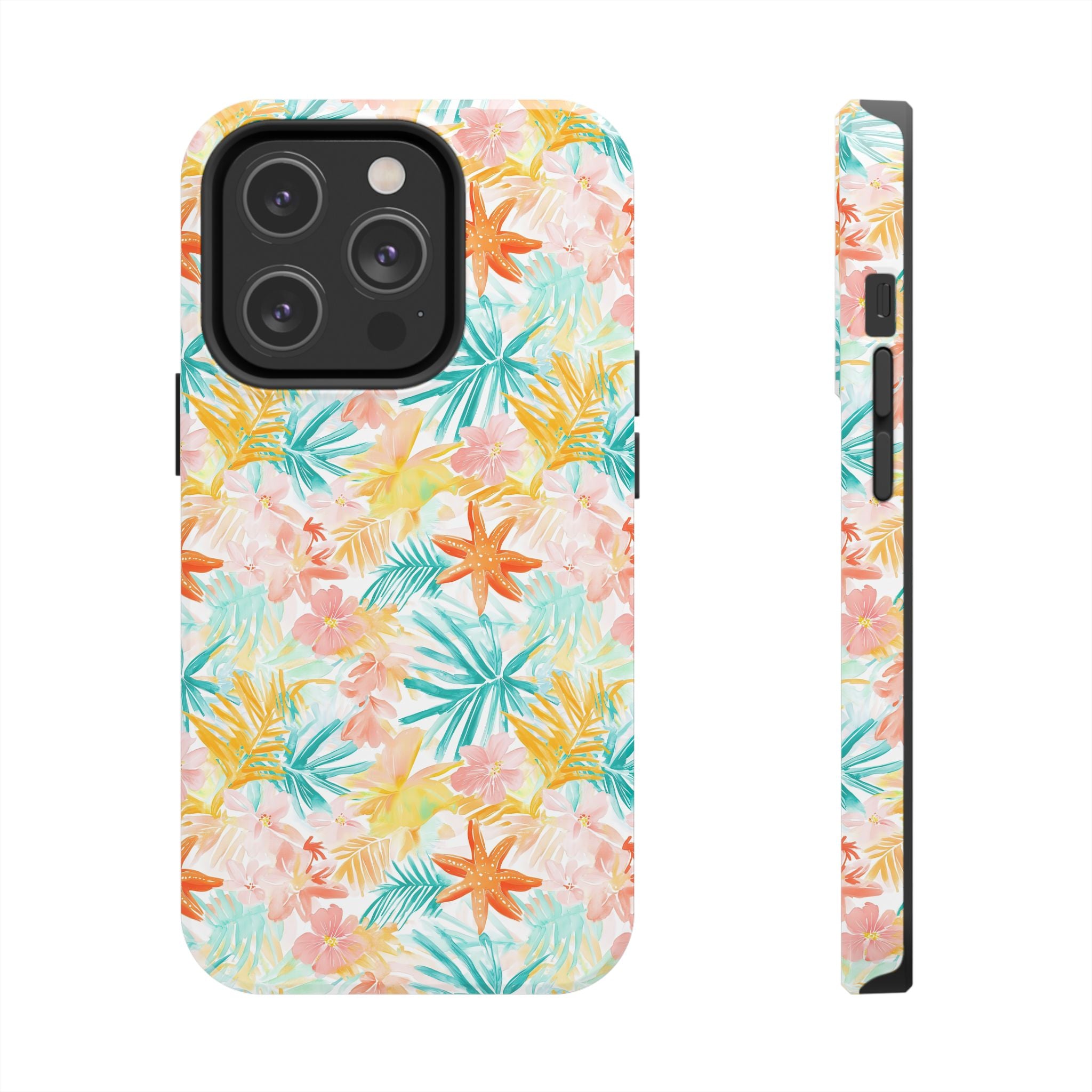 Tropical Starfish - Floral Phone Case - Summer Vibe, Durable Protection, Gift for Beach Lovers, Tropical Decor, Eco-Friendly Design