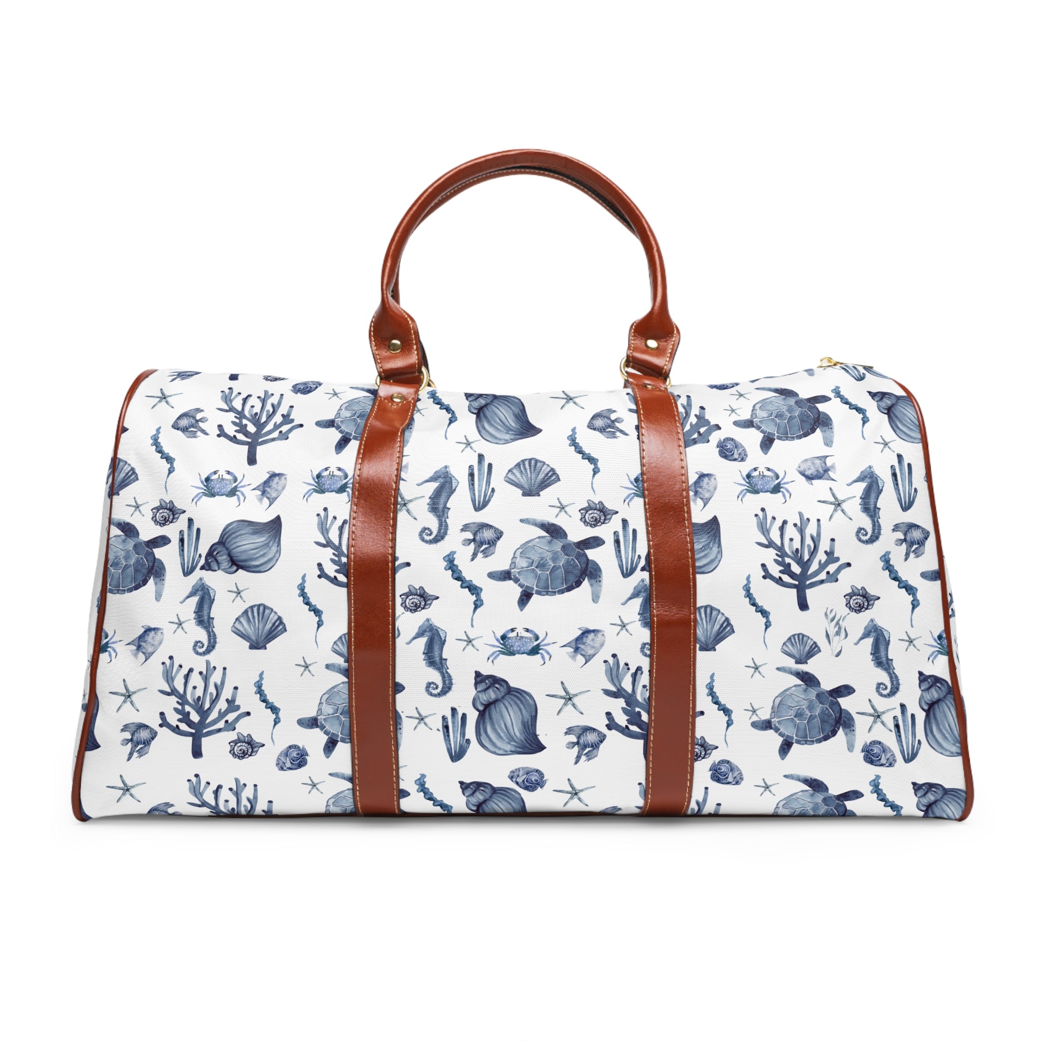 Deep Blue Sea- Waterproof Travel Bag | Beach Weekend Getaway, Travel Accessories, Summer Fun, Gifts for Travelers, Nautical Design