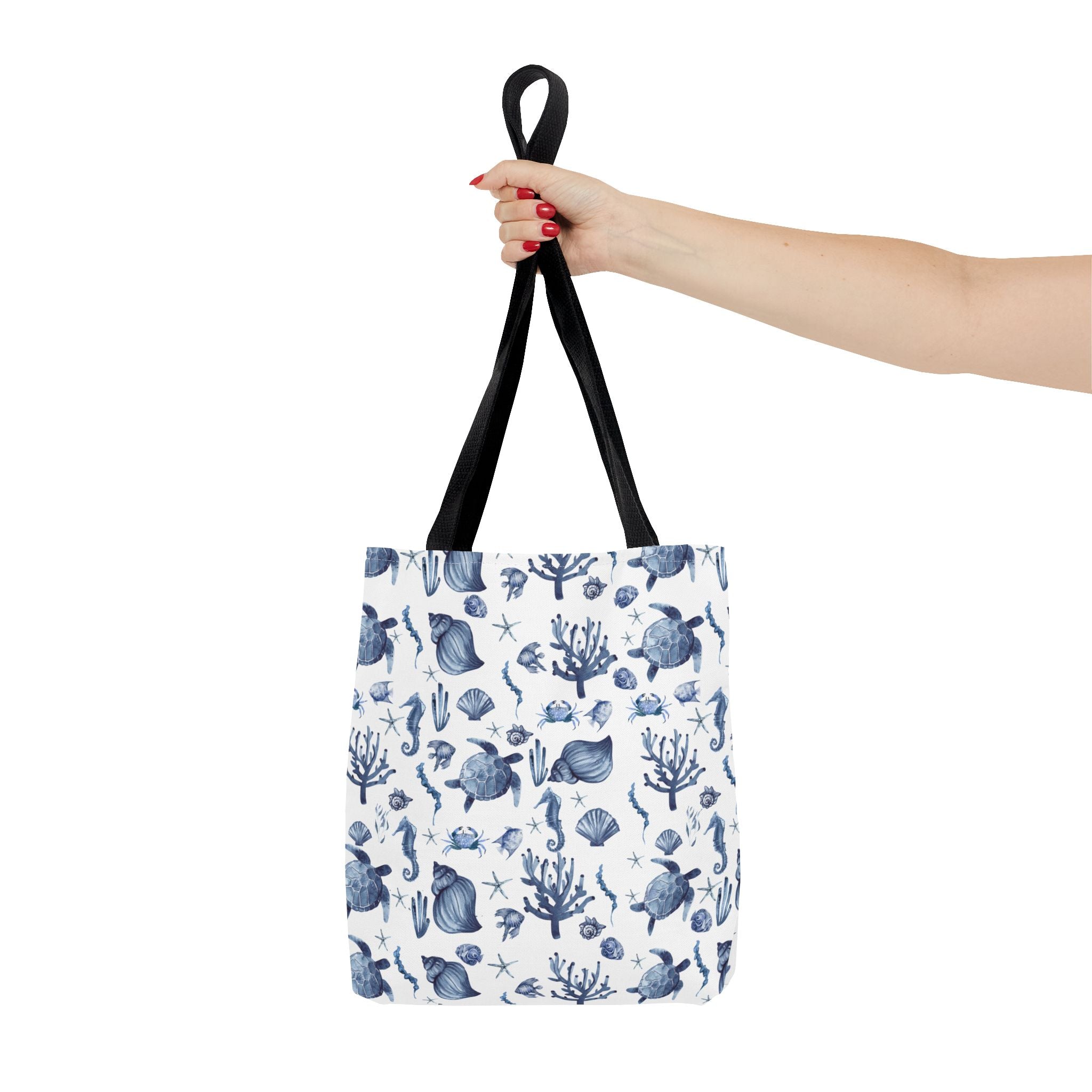 Deep Blue Sea - Coastal fish Dreams Tote Bag, Ocean-Inspired Beach Bag, Nautical Gift for Her, Summer Essentials, Travel Tote, Marine Animal Design
