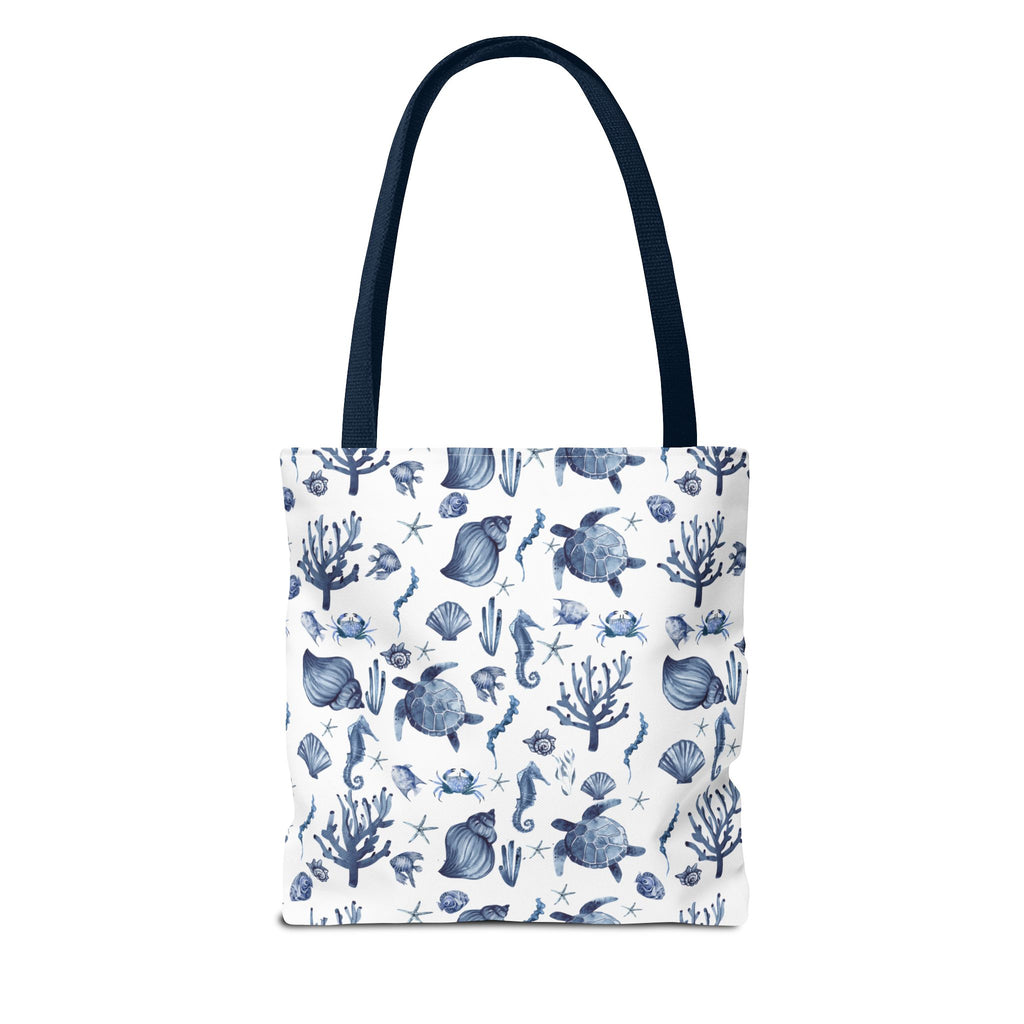 Deep Blue Sea - Coastal fish Dreams Tote Bag, Ocean-Inspired Beach Bag, Nautical Gift for Her, Summer Essentials, Travel Tote, Marine Animal Design
