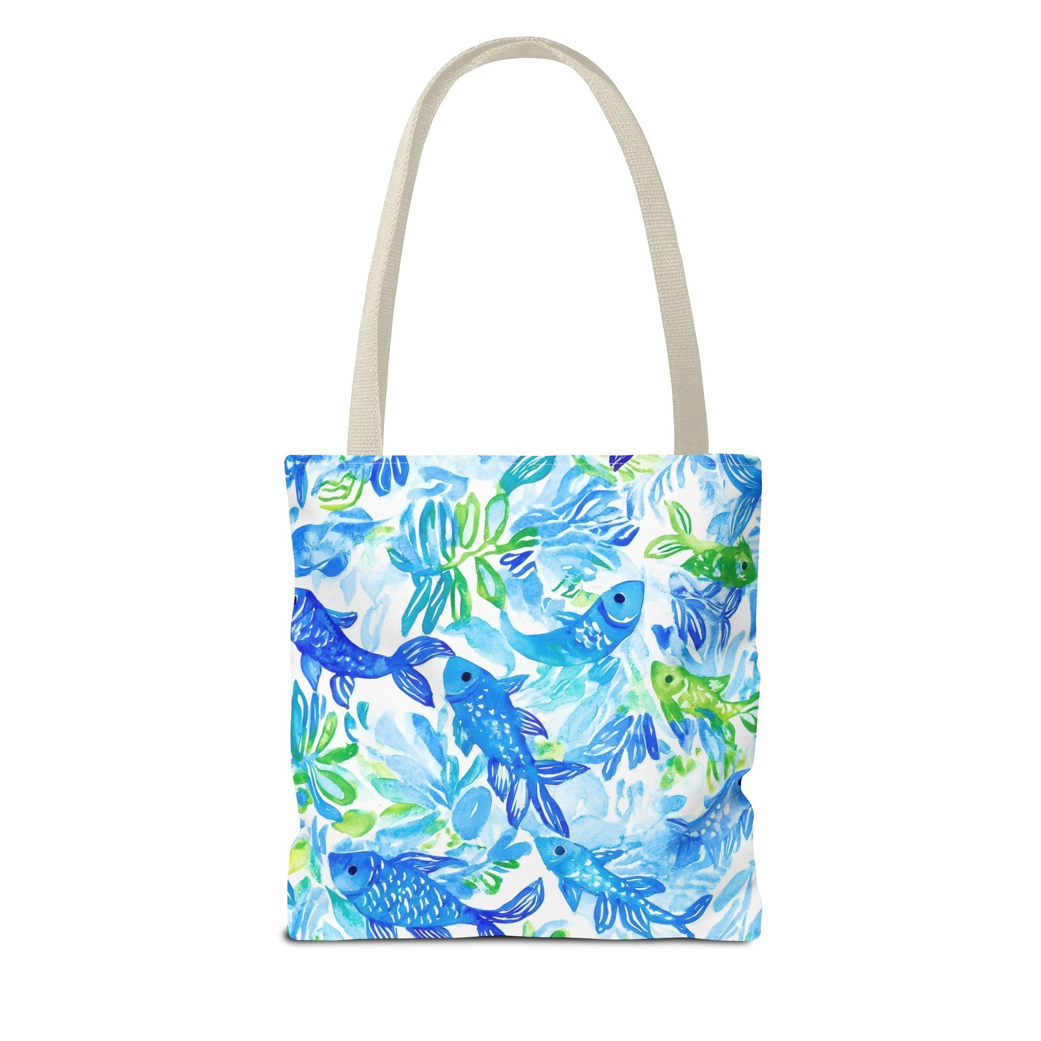 Vibrant Fish- Colorful Fish Tote Bag, Beach Bag, Shopping Tote, Eco-Friendly Reusable Bag, Gift for Ocean Lovers, Summer Accessory