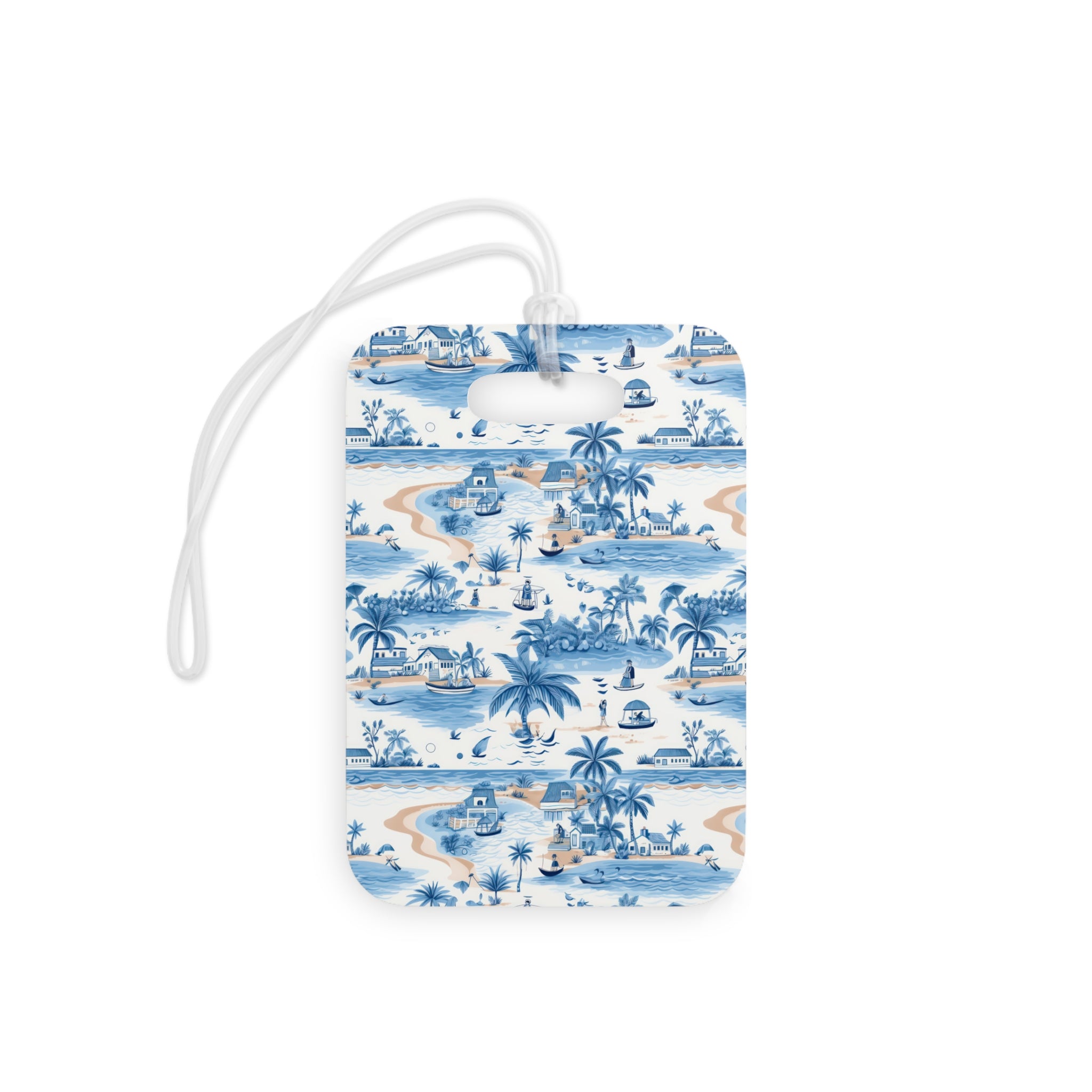 Tropical Blue Luggage Tag, Travel Accessories, Luggage, Vacation must have, Beach Vacation Supplies