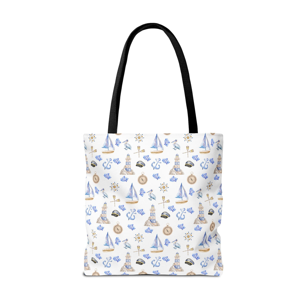Sail Away - Nautical Themed Tote Bag, Beach Bag, Sailor Tote, Summer Essentials, Gift for Sea Lovers, Travel Bag