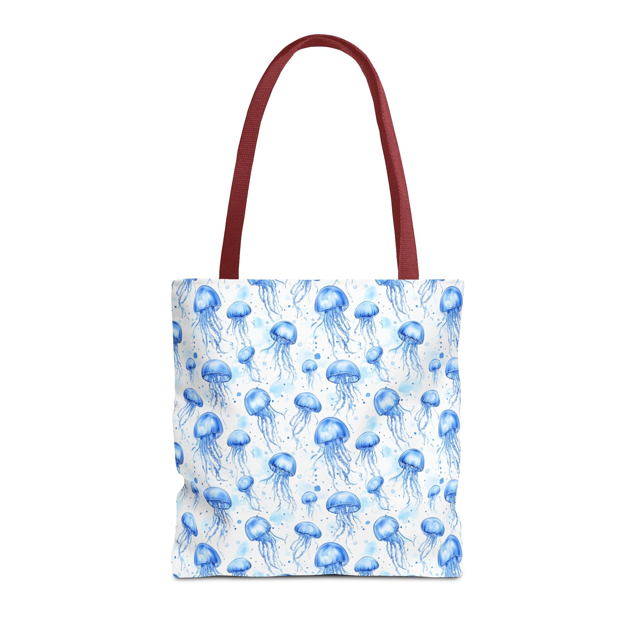 Blue Jellyfish Tote Bag - Ocean-Inspired Carryall, Beach Bag, Eco-Friendly Shopping Tote, Perfect Gift for Sea Lovers