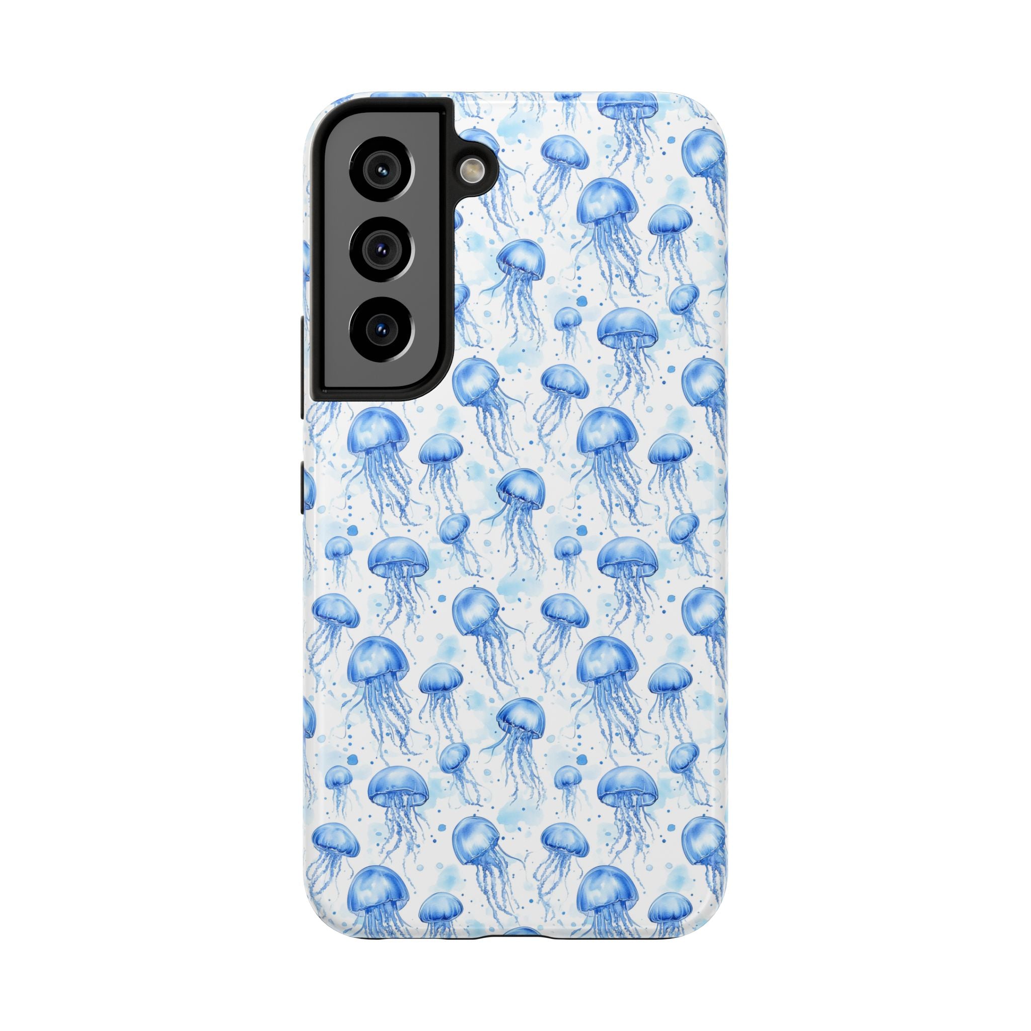 Blue Jellyfish Tough Phone Case | Unique Ocean Vibe | Gift for Marine Lovers, Durable Protection, Trendy Accessories, Beach Theme