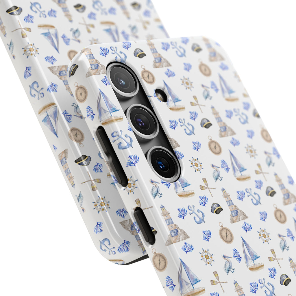 Sail Away- Nautical Phone Case - Tough Sea Adventure Phone Cover, Gifts for Beach Lovers, Summer Decor, Ocean-Inspired Protection