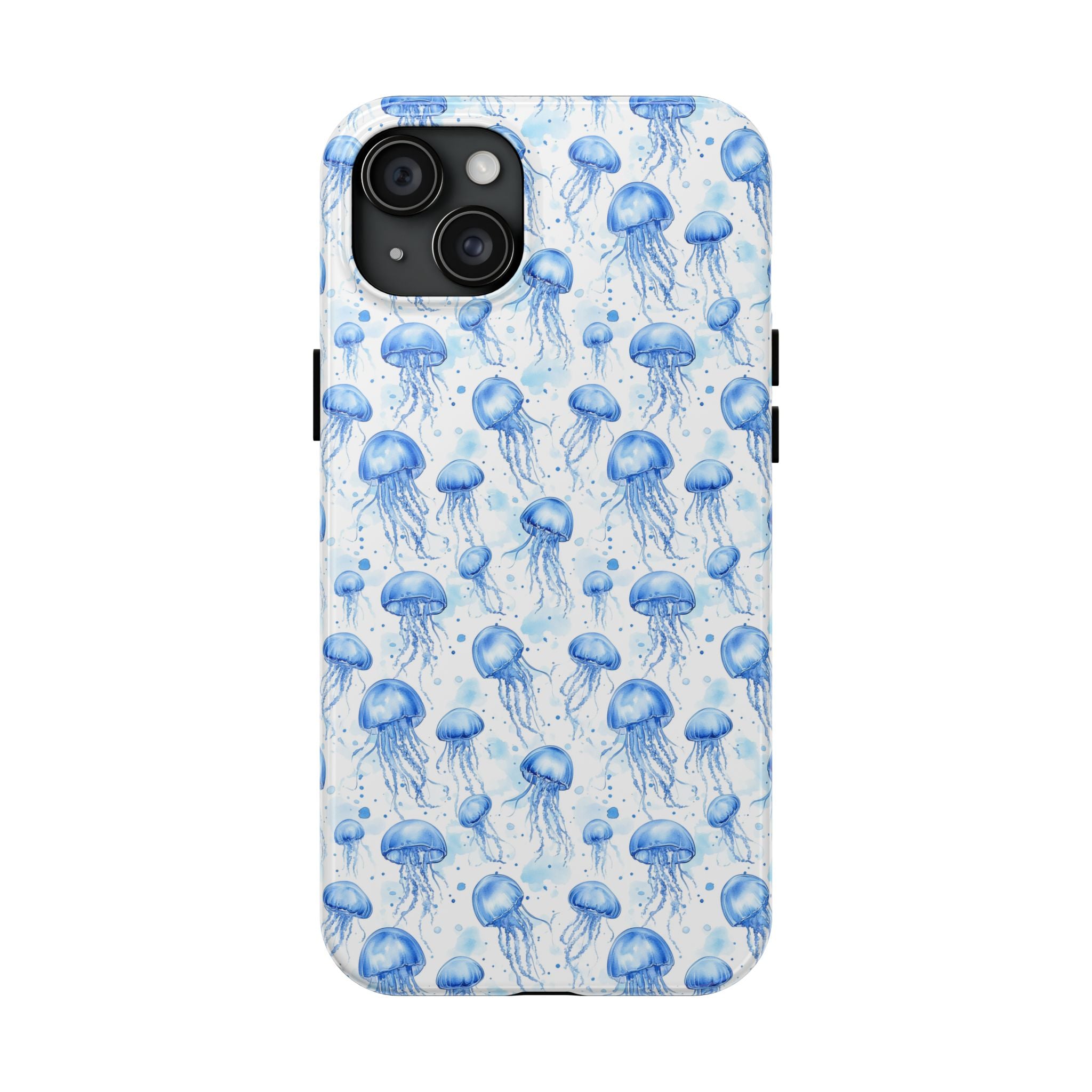 Blue Jellyfish Tough Phone Case | Unique Ocean Vibe | Gift for Marine Lovers, Durable Protection, Trendy Accessories, Beach Theme