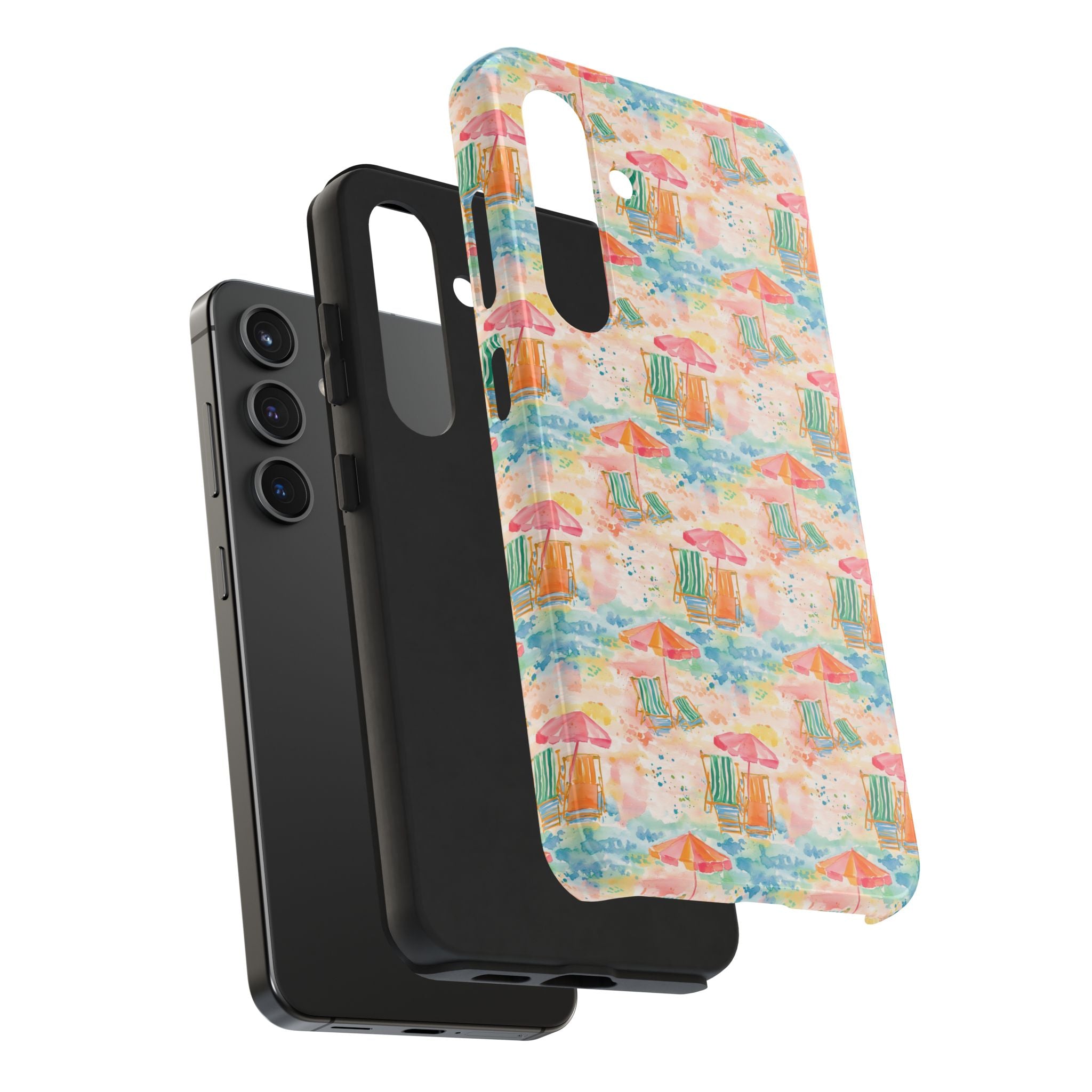 Beach Vibes - Colorful Beach Scene Tough Phone Cases | Summer Vibes, Beach Lover Gift, Durable Case, Phone Accessories, Fun Design
