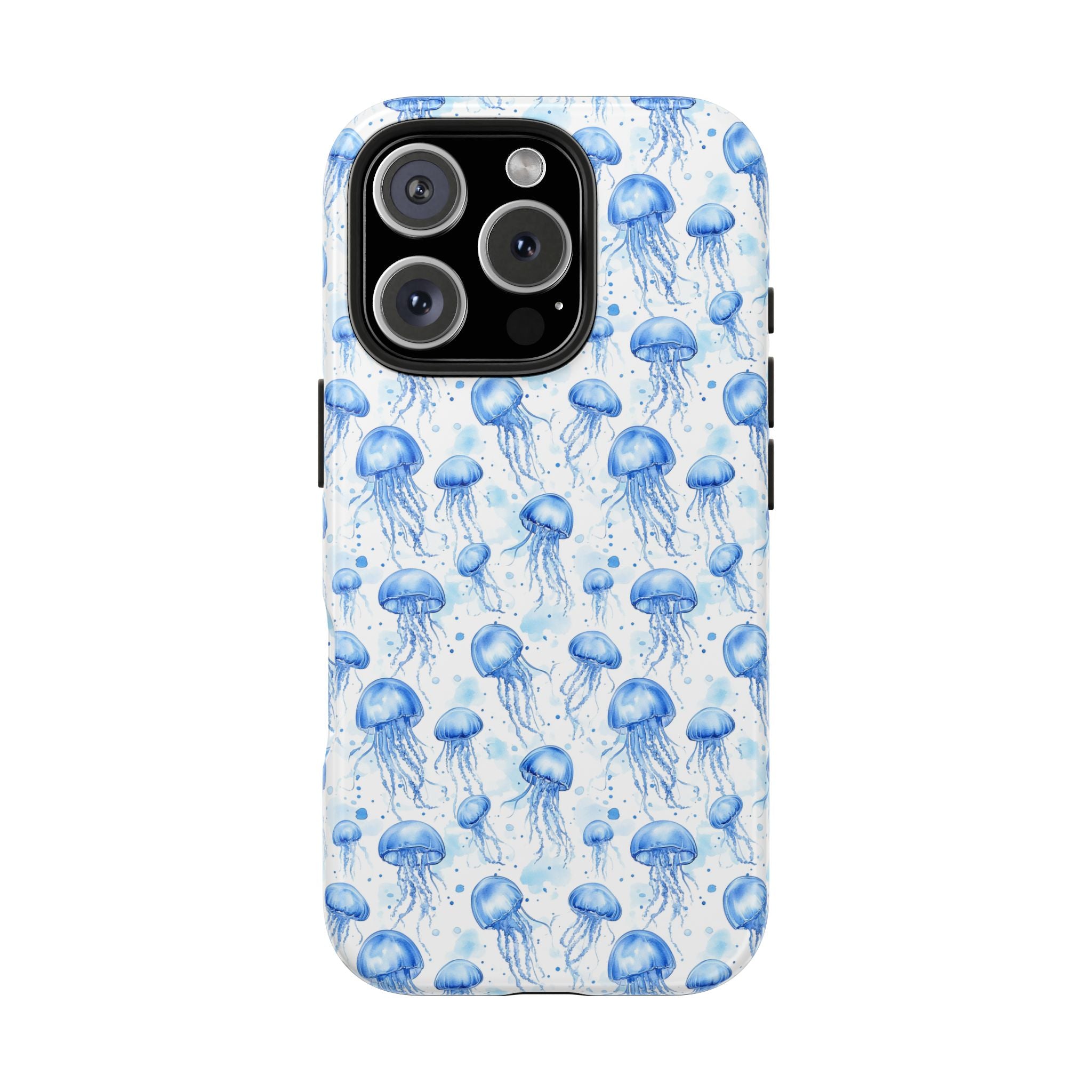 Blue Jellyfish Tough Phone Case | Unique Ocean Vibe | Gift for Marine Lovers, Durable Protection, Trendy Accessories, Beach Theme