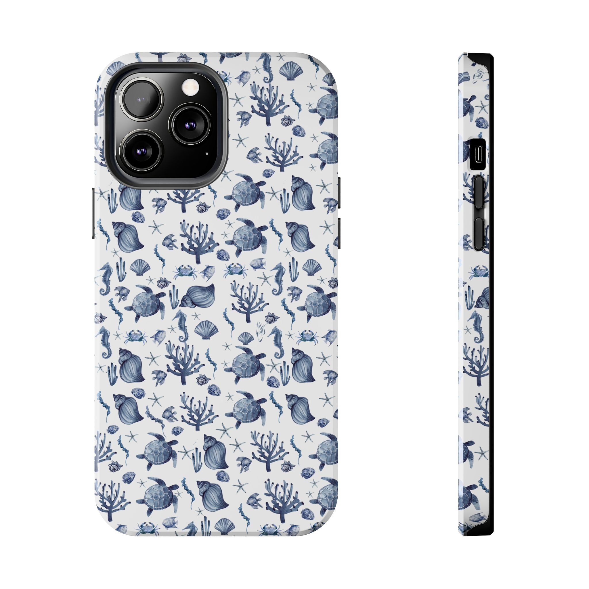 Deep Blue Sea - Ocean-Inspired Tough Phone Cases, Coastal Decor, Beach Lover's Accessory, Ideal Gift, Marine Life Design, Durable Protection