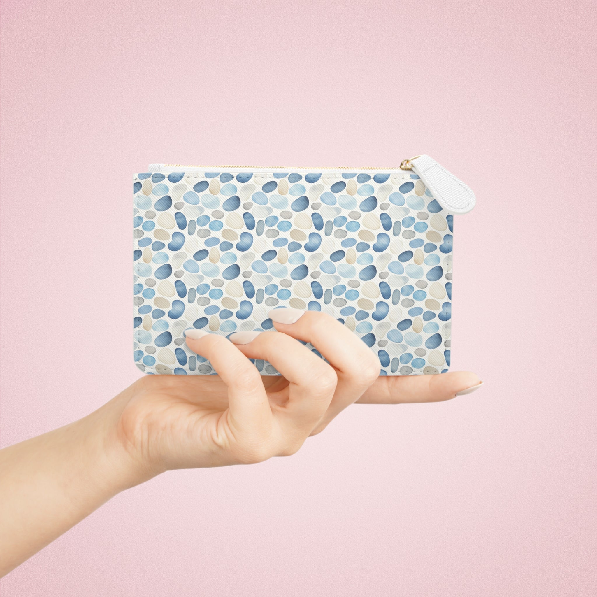 Cobblestone Mini Vegan Leather Clutch Bag, Mini Clutch, Gift for her.
