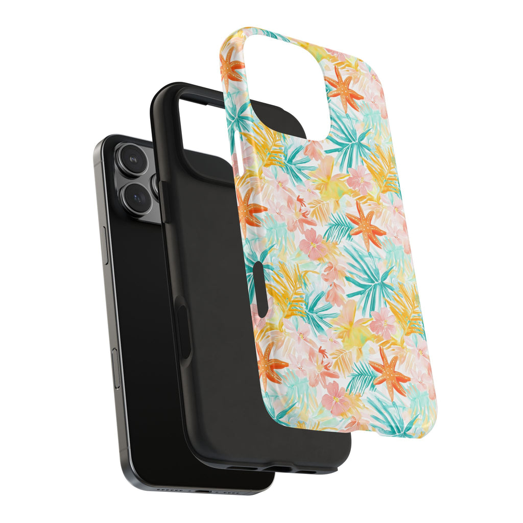 Tropical Starfish - Floral Phone Case - Summer Vibe, Durable Protection, Gift for Beach Lovers, Tropical Decor, Eco-Friendly Design