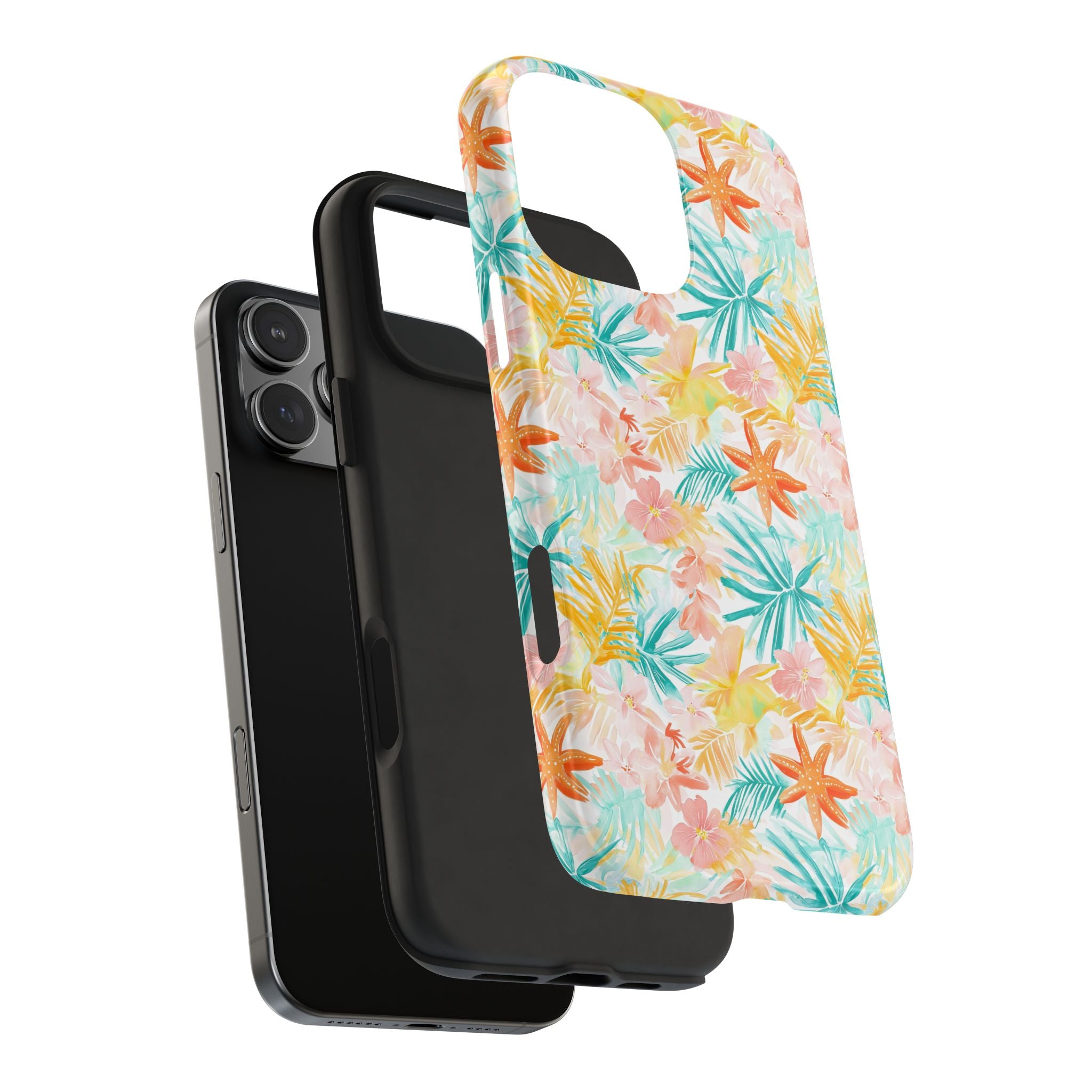 Tropical Starfish - Floral Phone Case - Summer Vibe, Durable Protection, Gift for Beach Lovers, Tropical Decor, Eco-Friendly Design