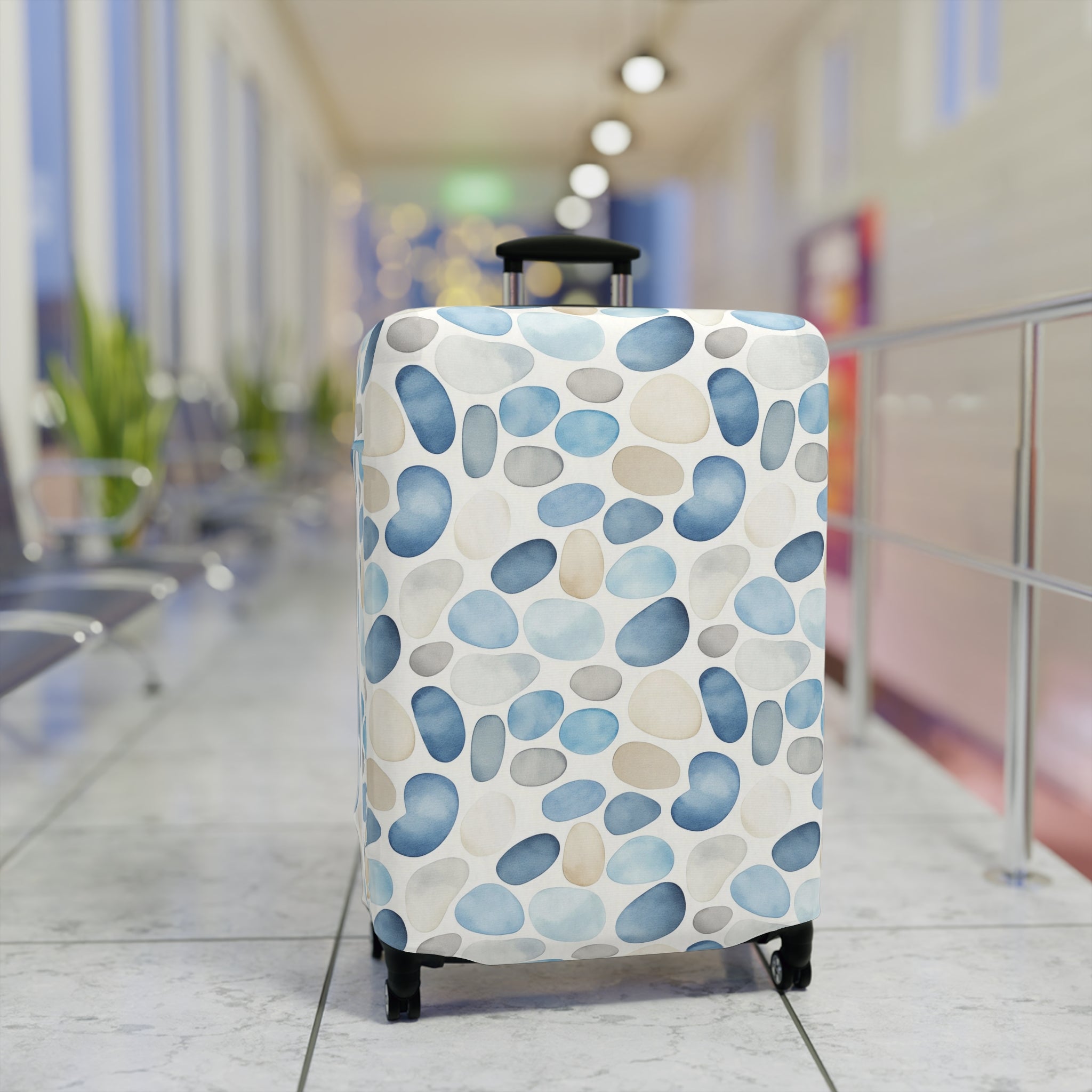 Cobblestone-Luggage Cover with Stylish Pebble Design | Travel Accessory for Adventurers, Waterproof Suitcase Protector, Gift for Travelers, [...]