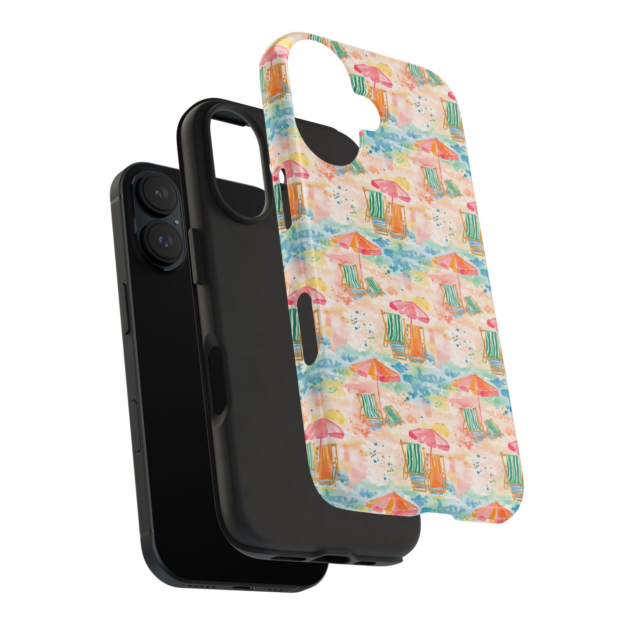 Beach Vibes - Colorful Beach Scene Tough Phone Cases | Summer Vibes, Beach Lover Gift, Durable Case, Phone Accessories, Fun Design